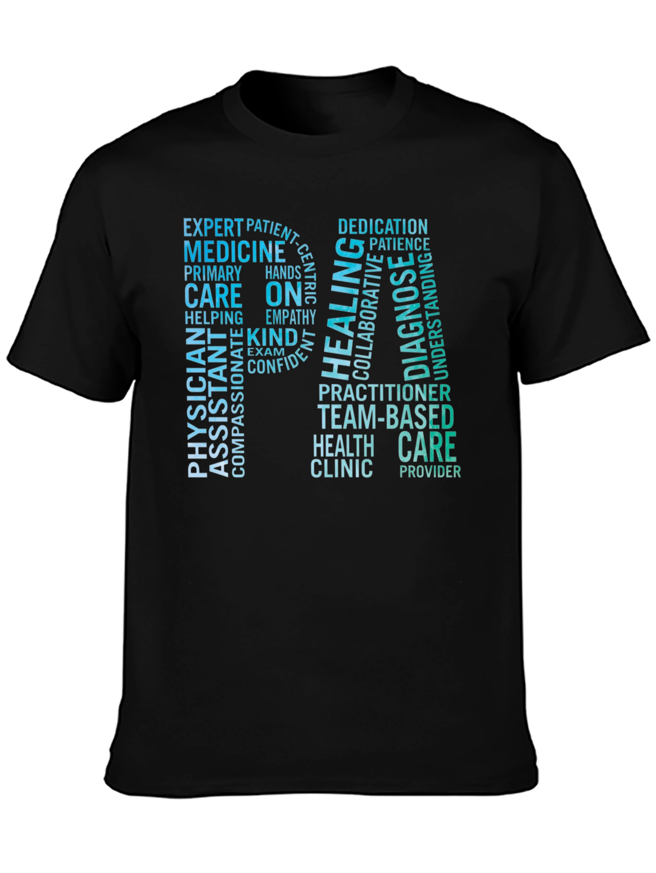 RN Word Cloud T-Shirt - Medical Professional Tee