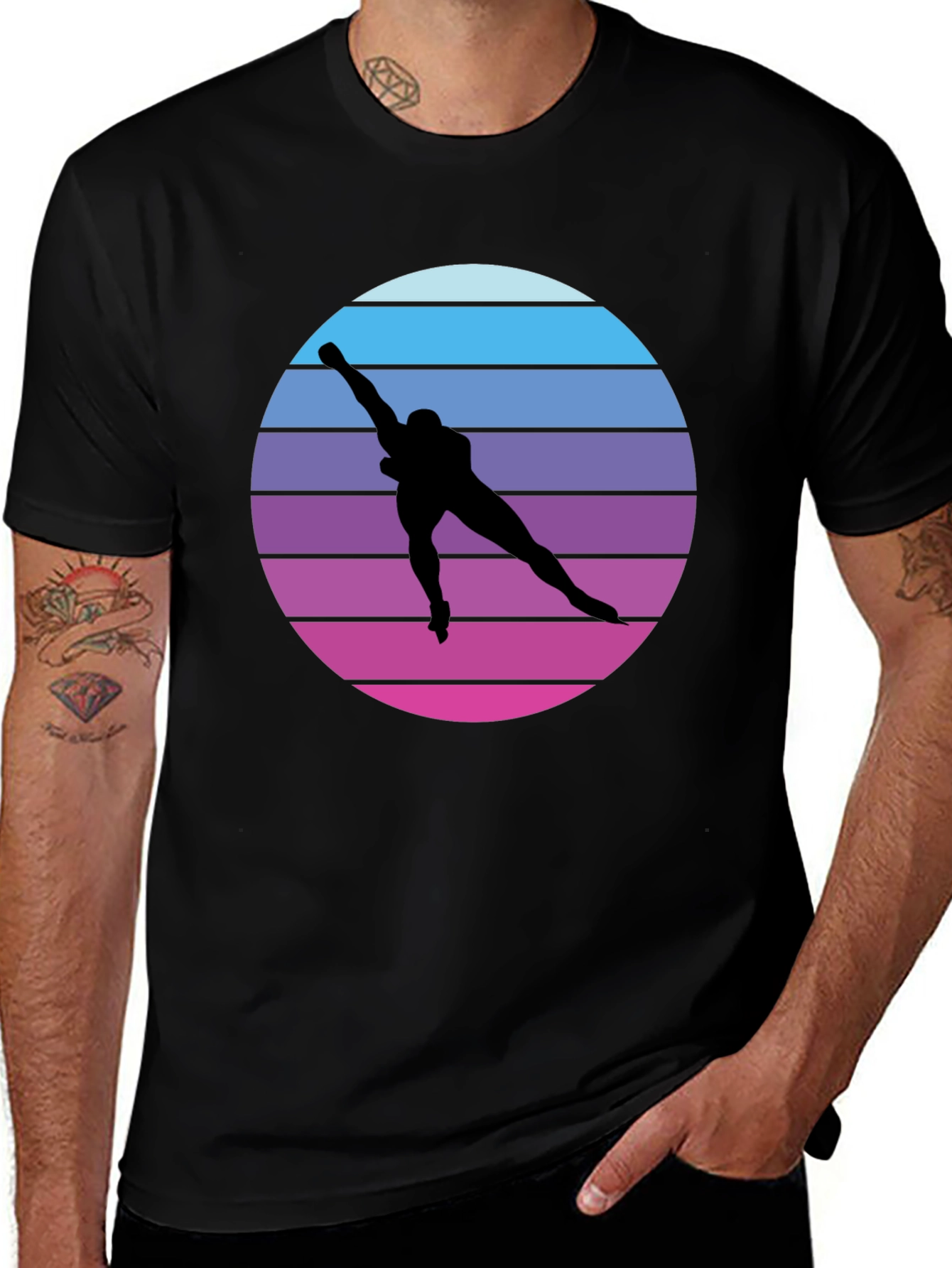 Retro Speed Skater Graphic Tee