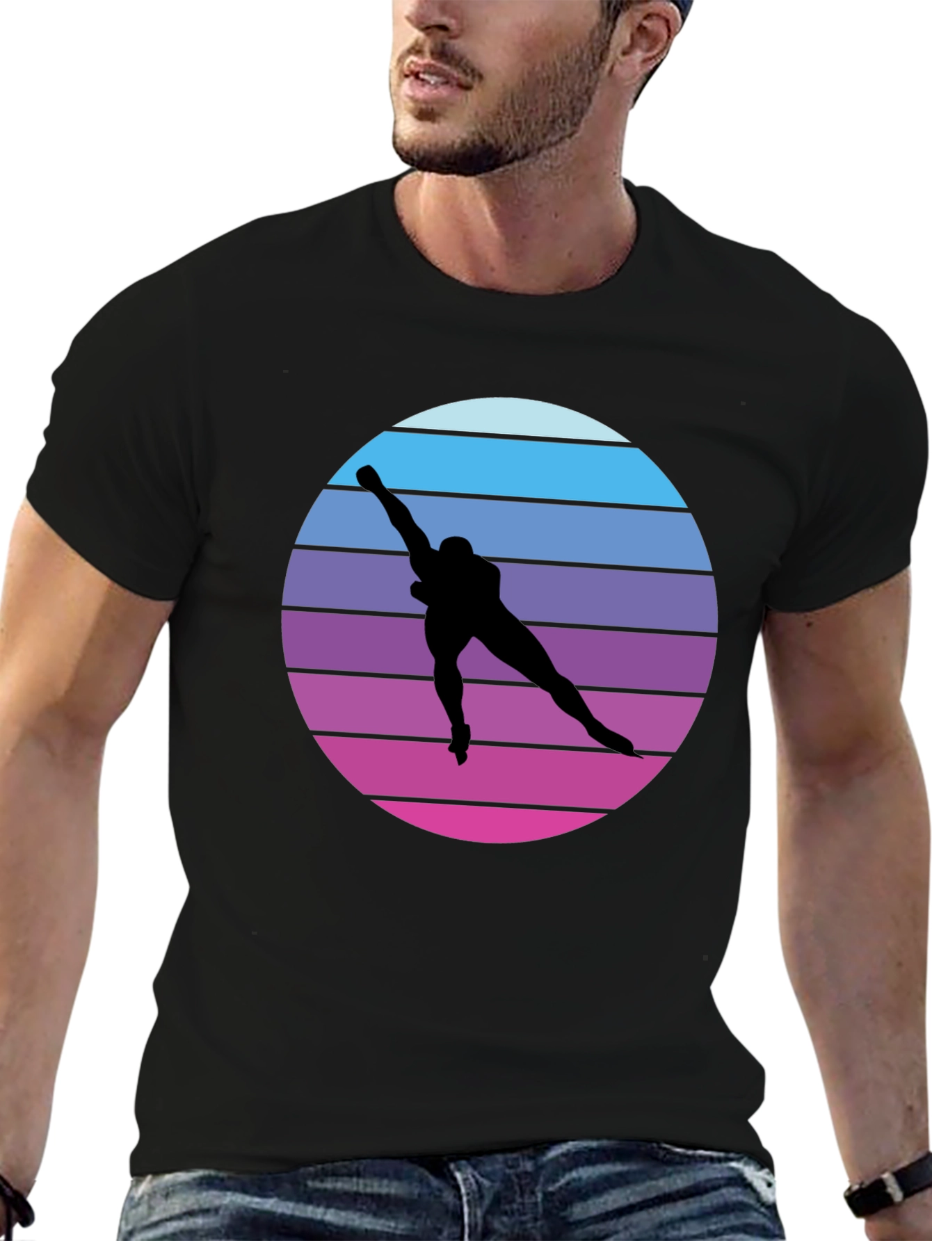 Retro Speed Skater Graphic Tee