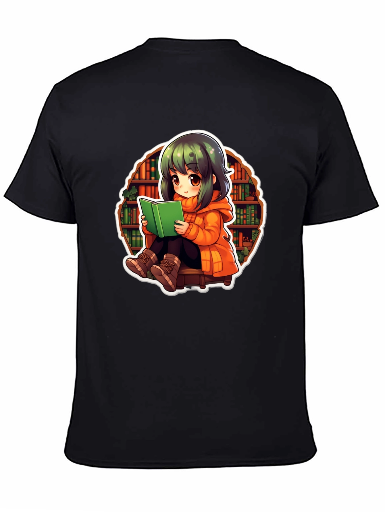Anime Girl Reading T-Shirt - Book Lover Tee