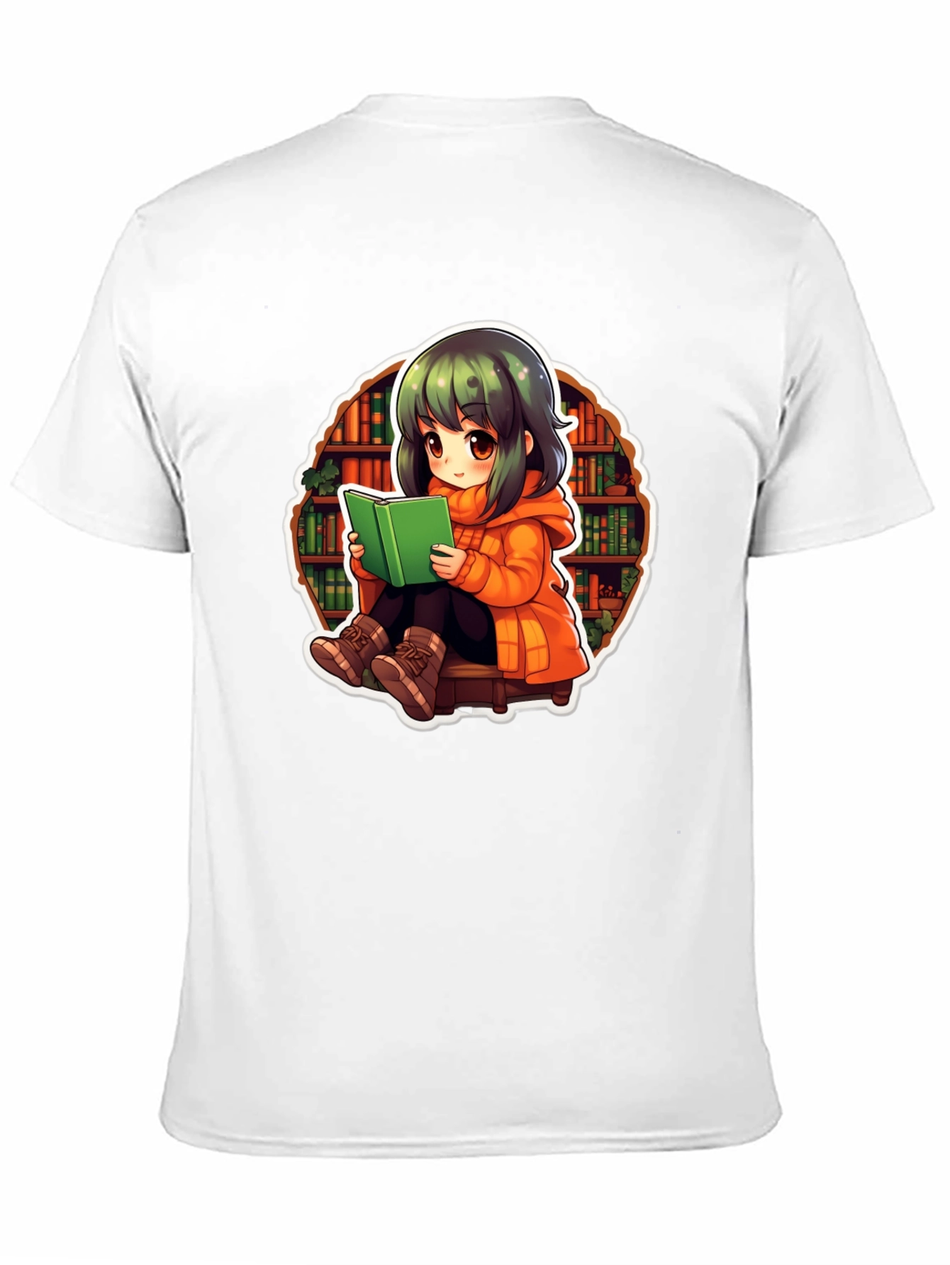 Anime Girl Reading T-Shirt - Book Lover Tee
