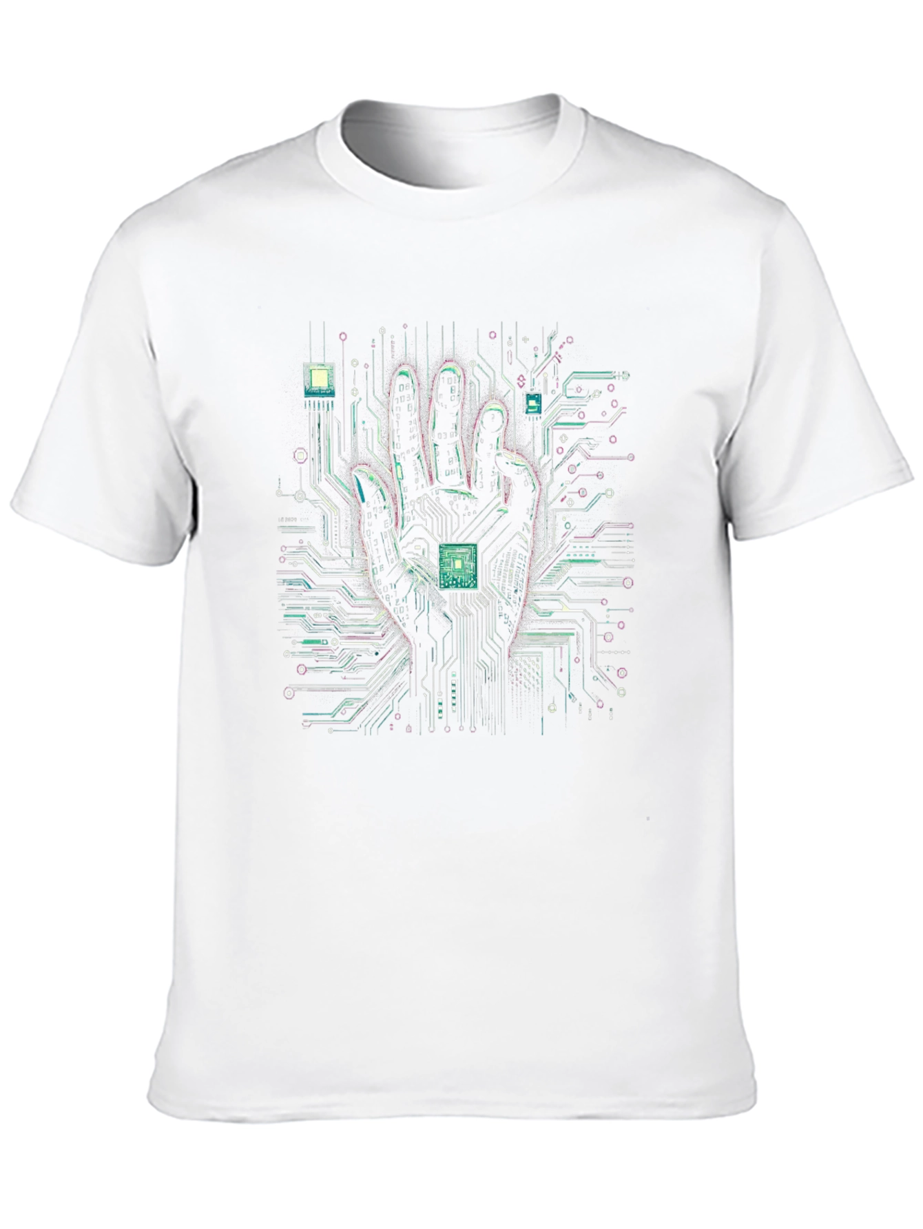 Tech Hand T-Shirt - Circuit Board Graphic Tee