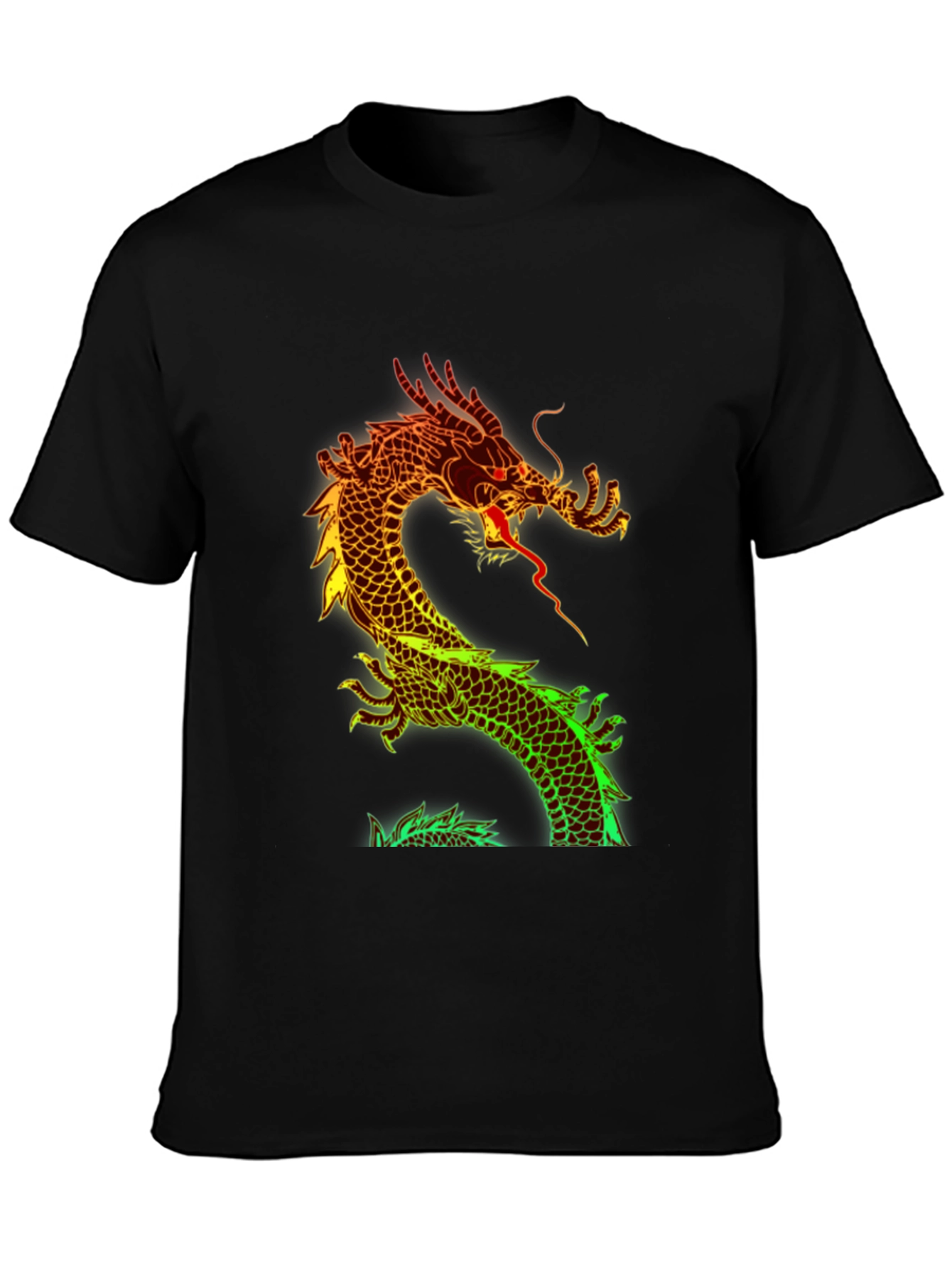 Neon Dragon Graphic Tee