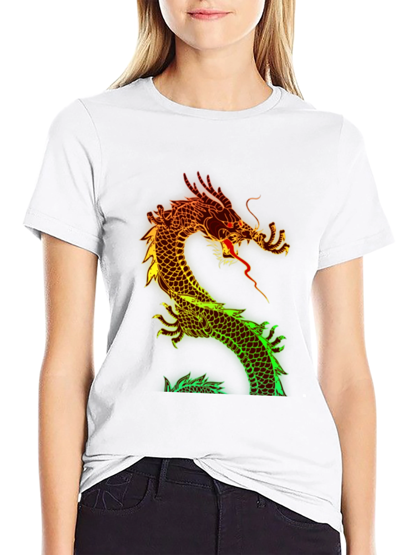 Neon Dragon Graphic Tee