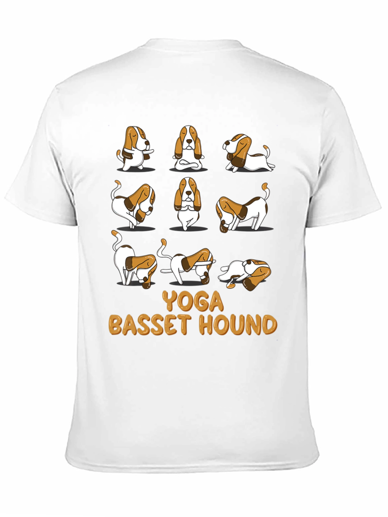 Yoga Basset Hound Graphic Tee