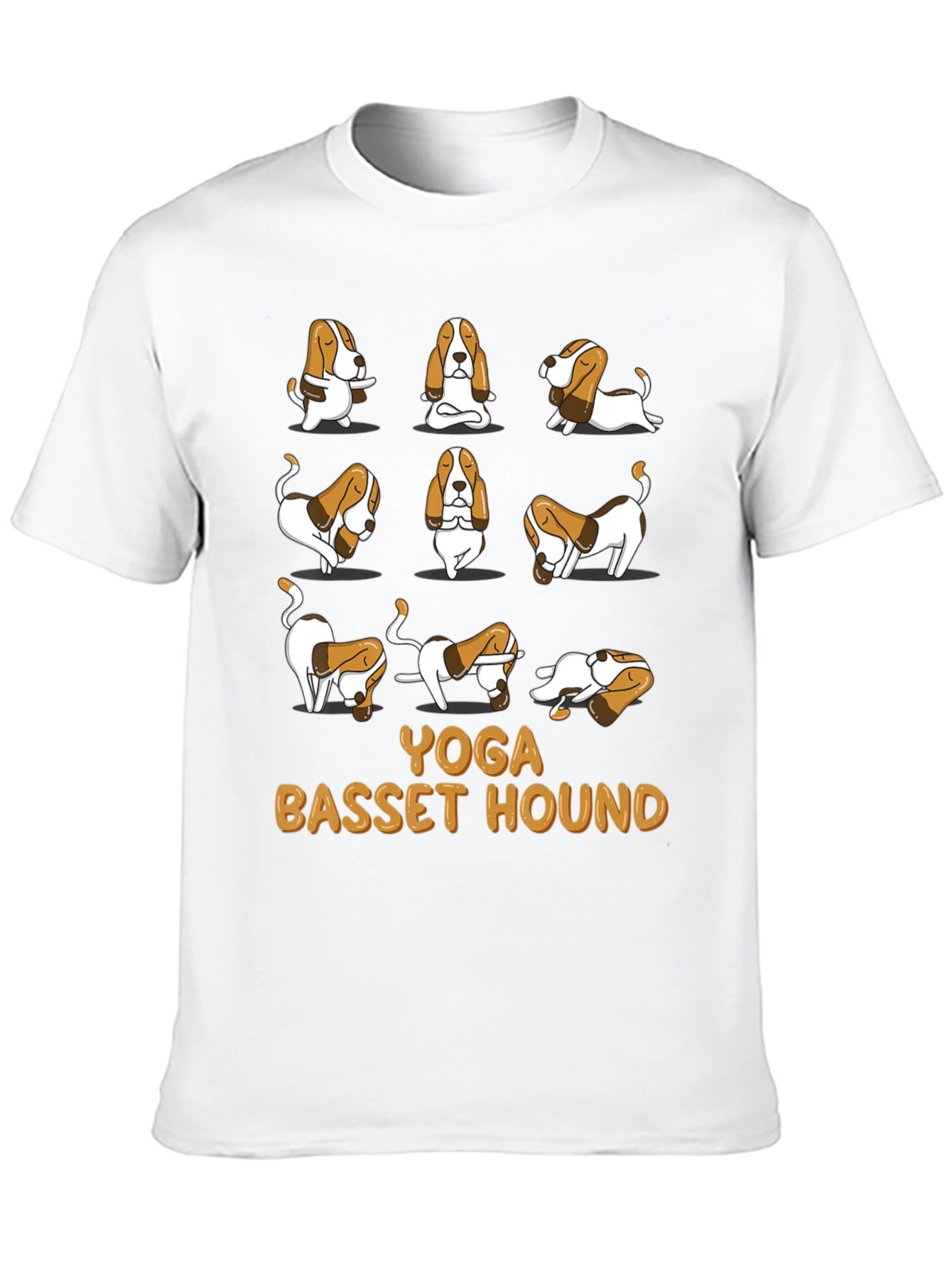 Yoga Basset Hound Graphic Tee