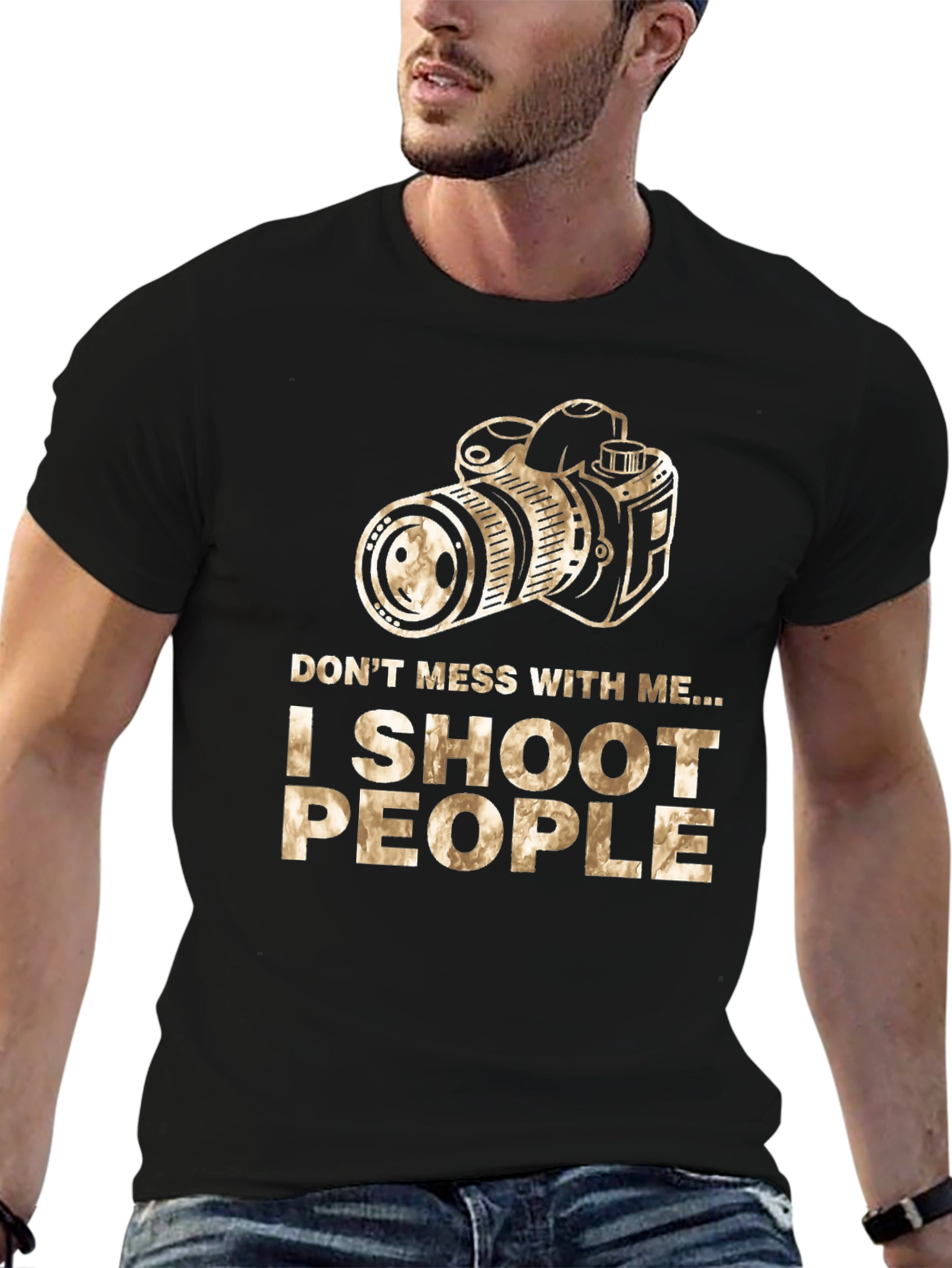 I Shoot People Camera Graphic T-Shirt