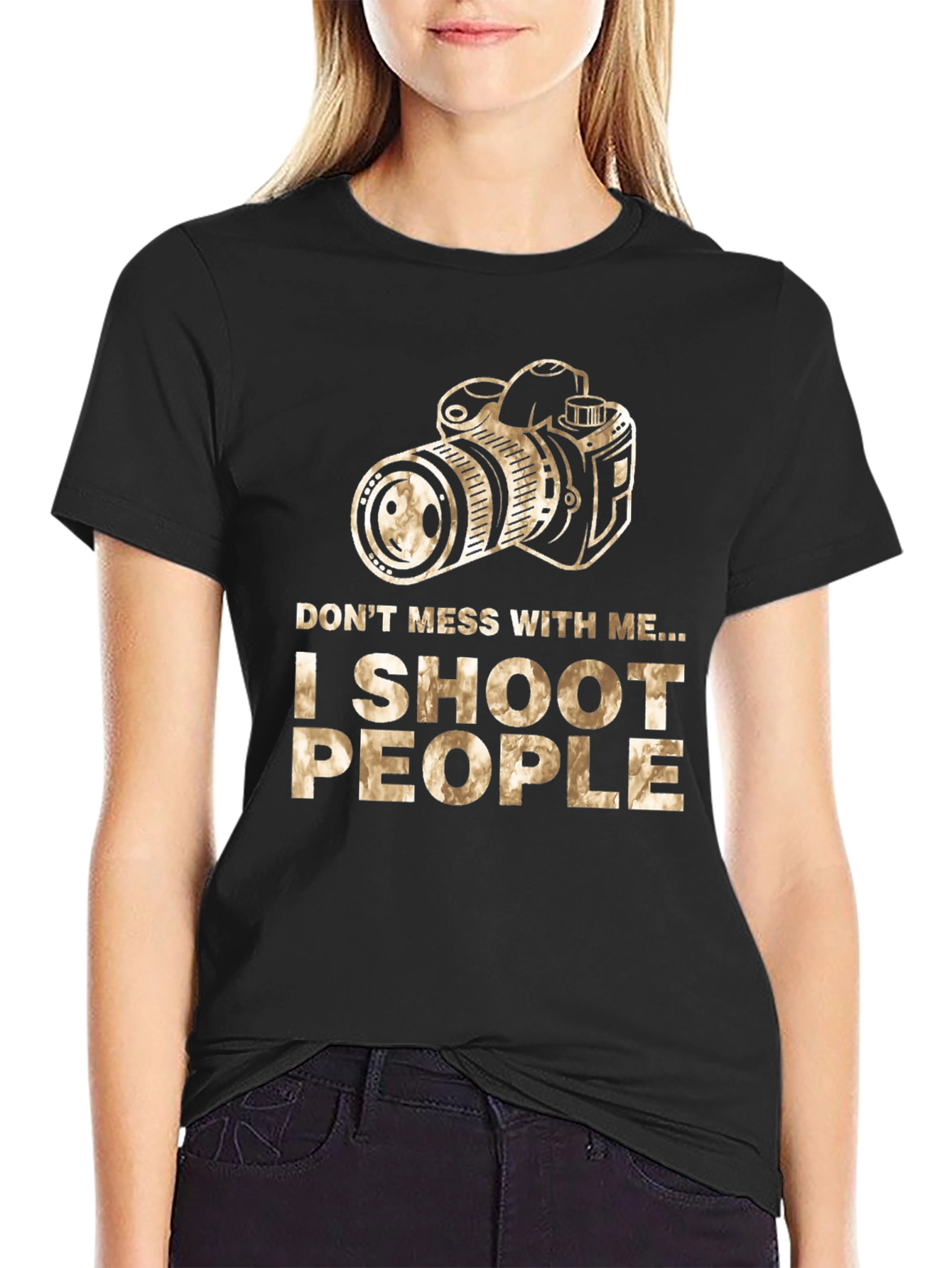 I Shoot People Camera Graphic T-Shirt