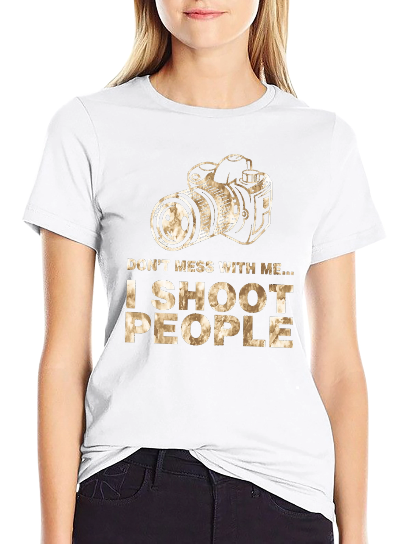 I Shoot People Camera Graphic T-Shirt