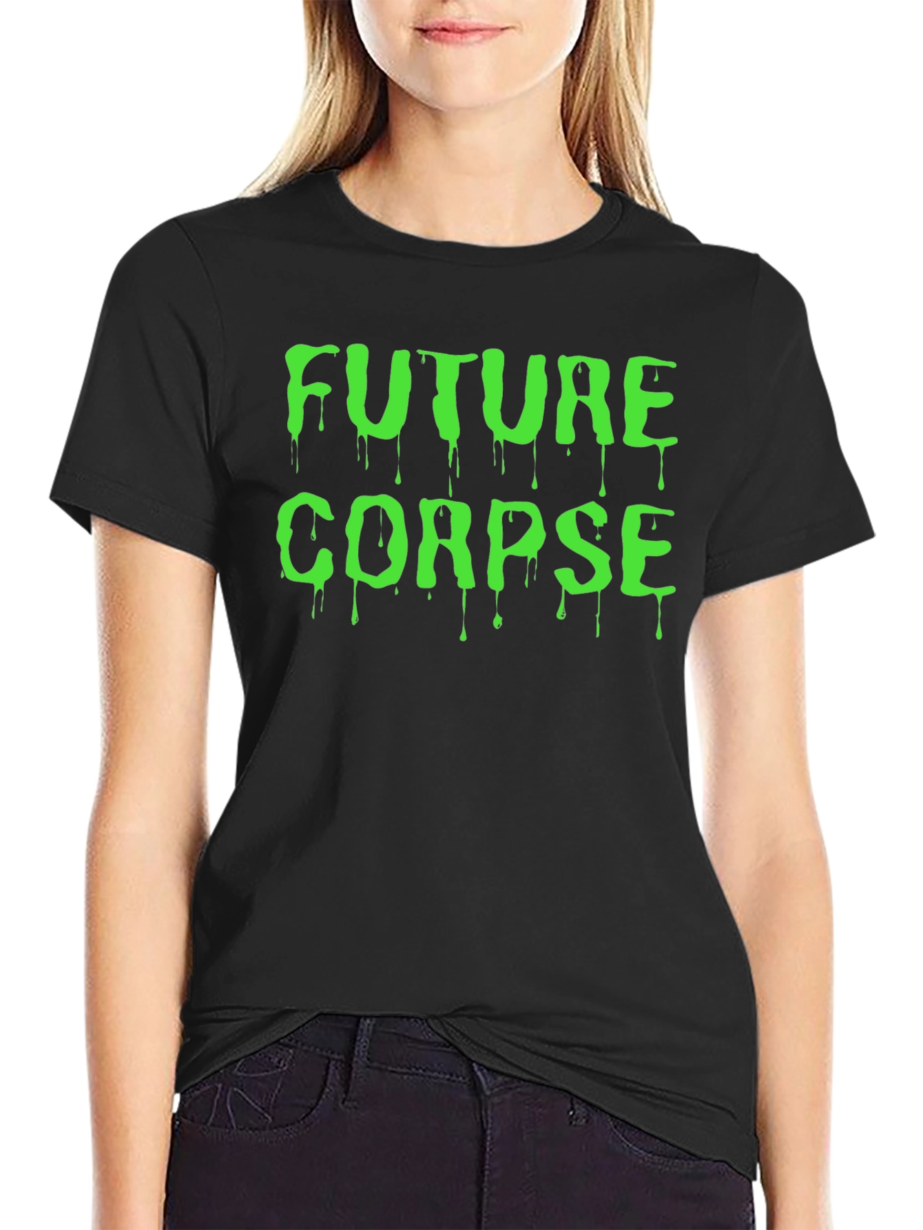 Future Corpse Black Graphic T-Shirt