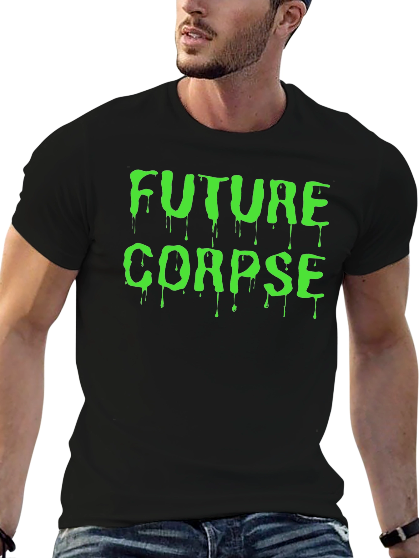 Future Corpse Black Graphic T-Shirt