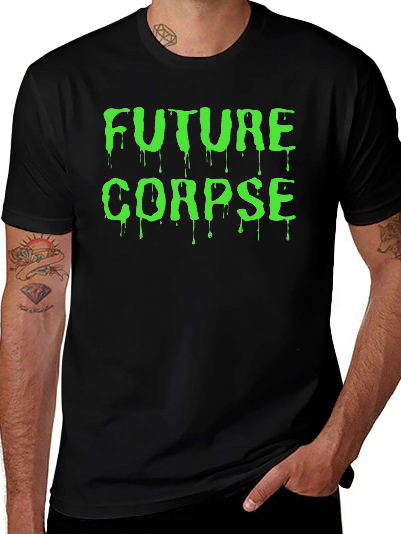 Future Corpse Black Graphic T-Shirt