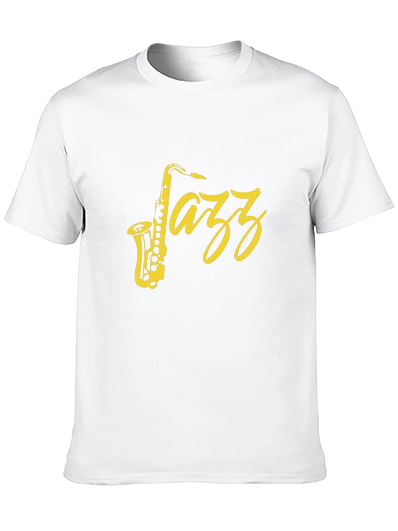 Black Jazz Saxophone Graphic T-Shirt