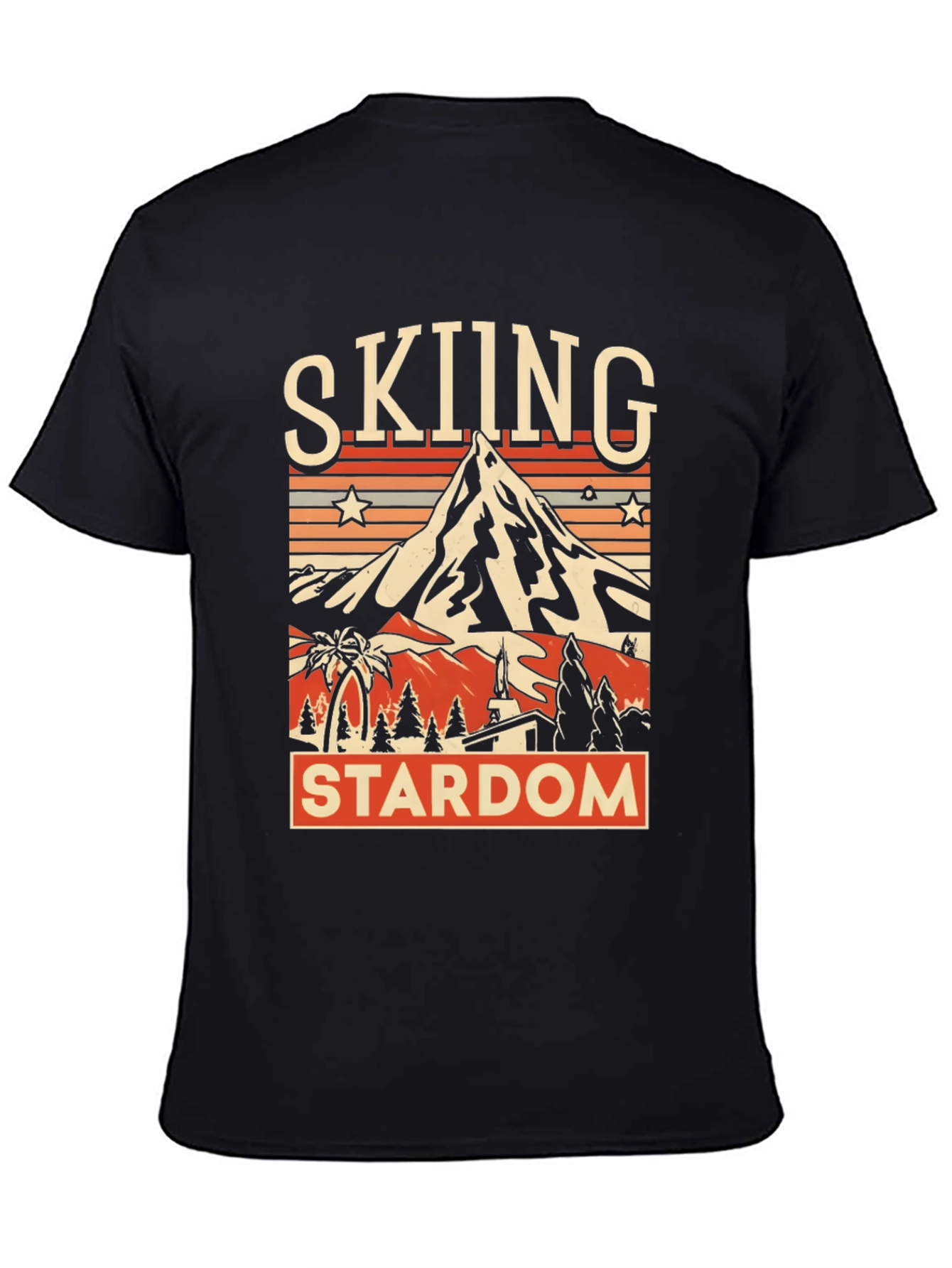 Skiing Stardom Graphic Tee