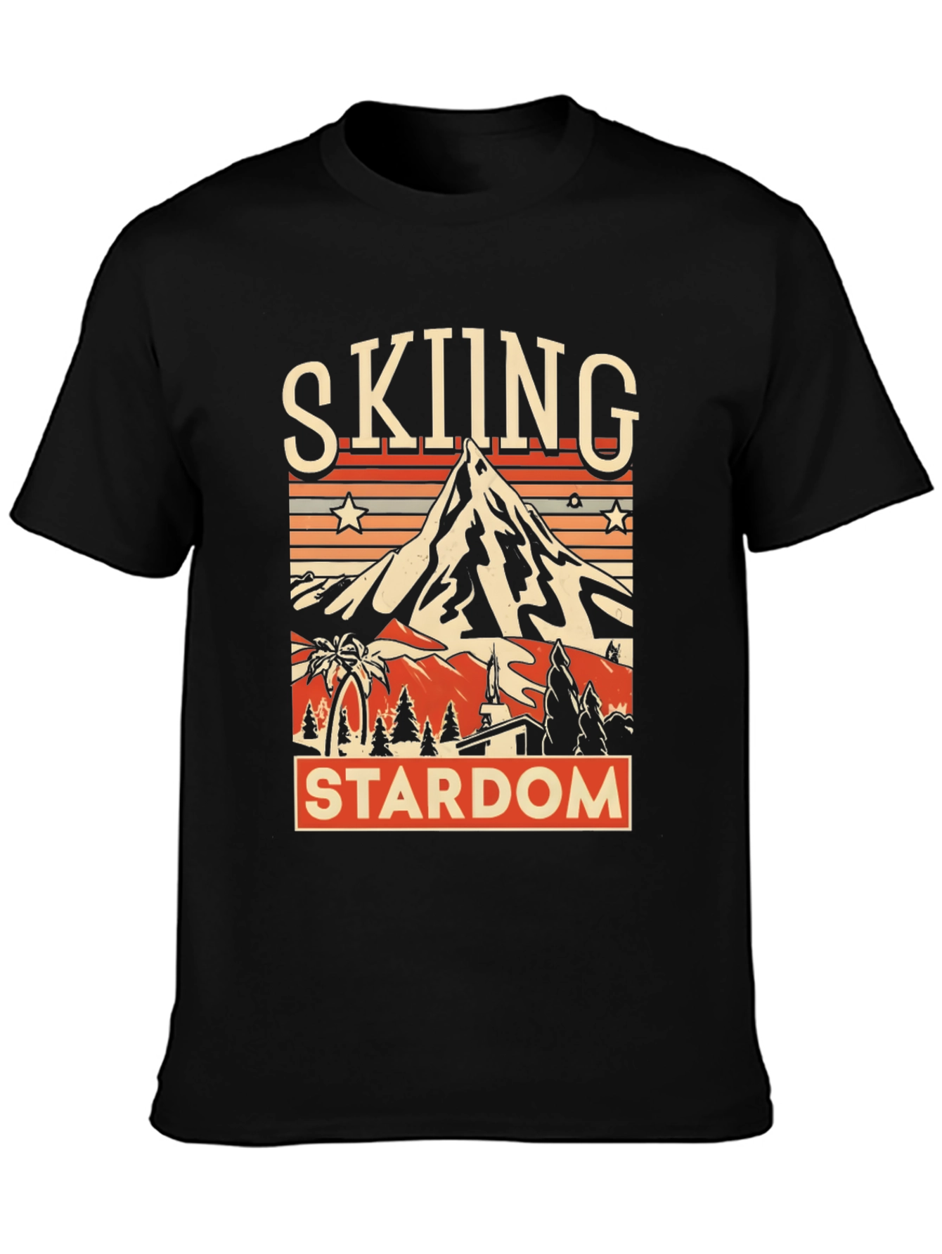 Skiing Stardom Graphic Tee