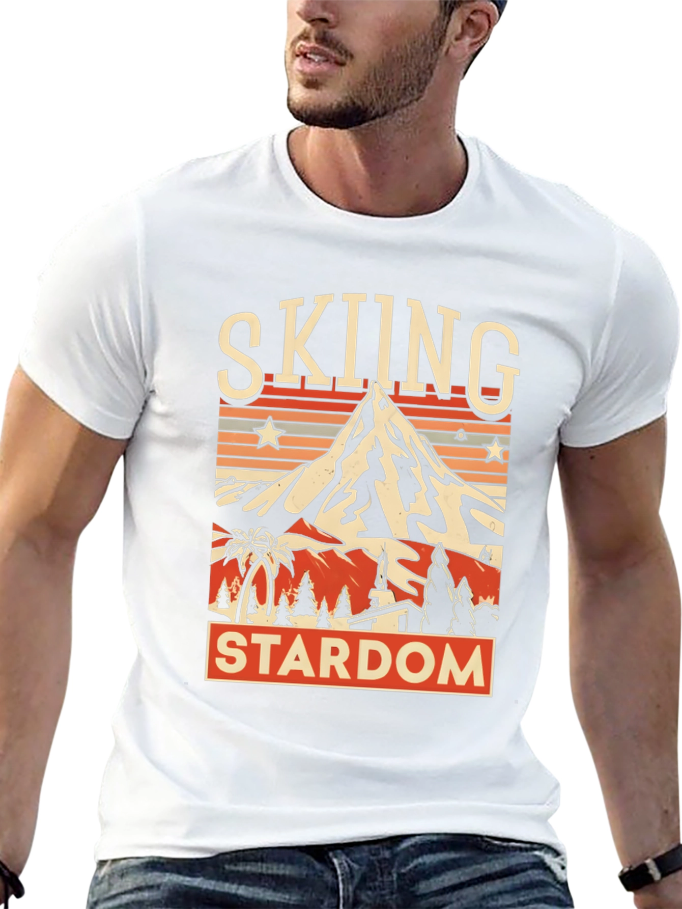Skiing Stardom Graphic Tee