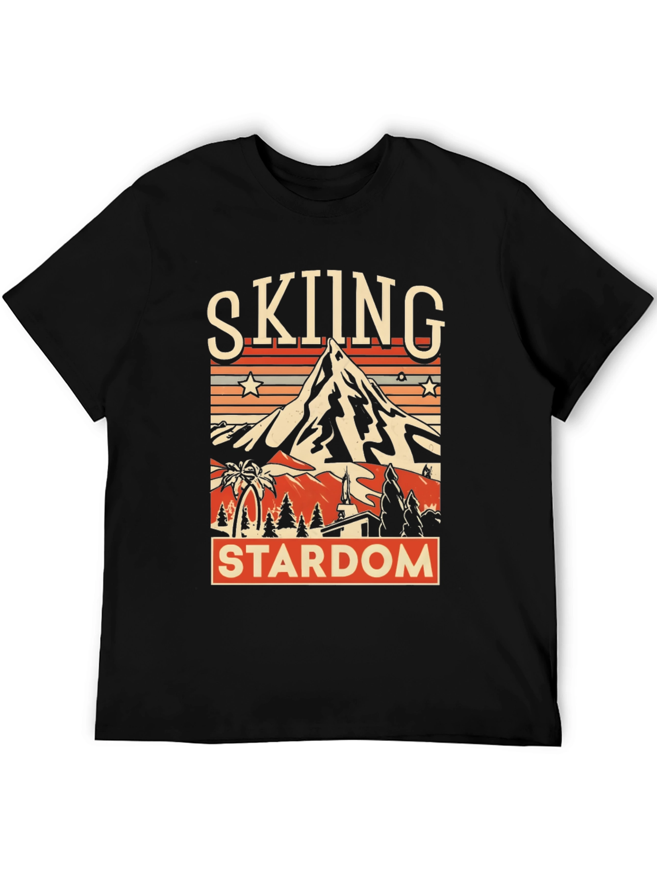 Skiing Stardom Graphic Tee