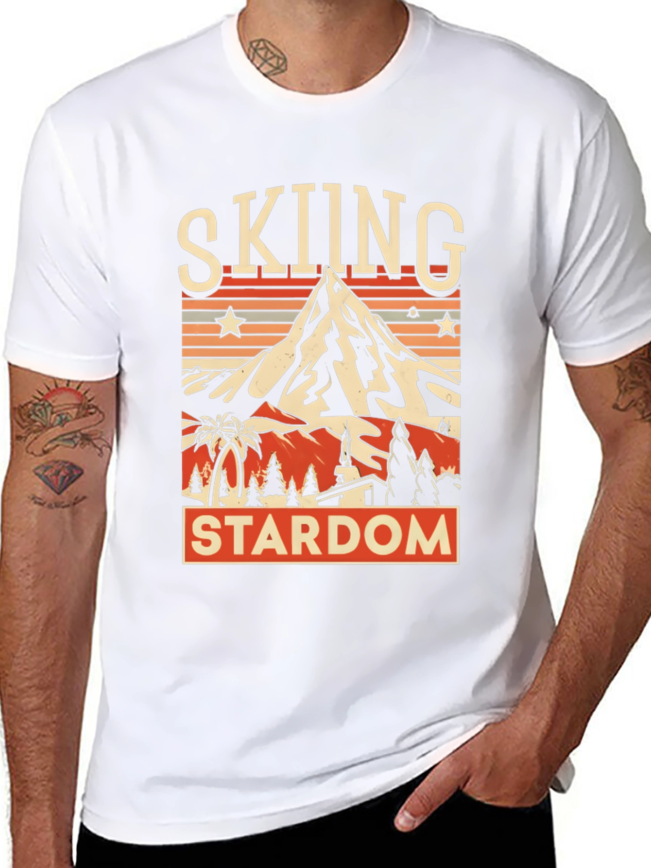 Skiing Stardom Graphic Tee