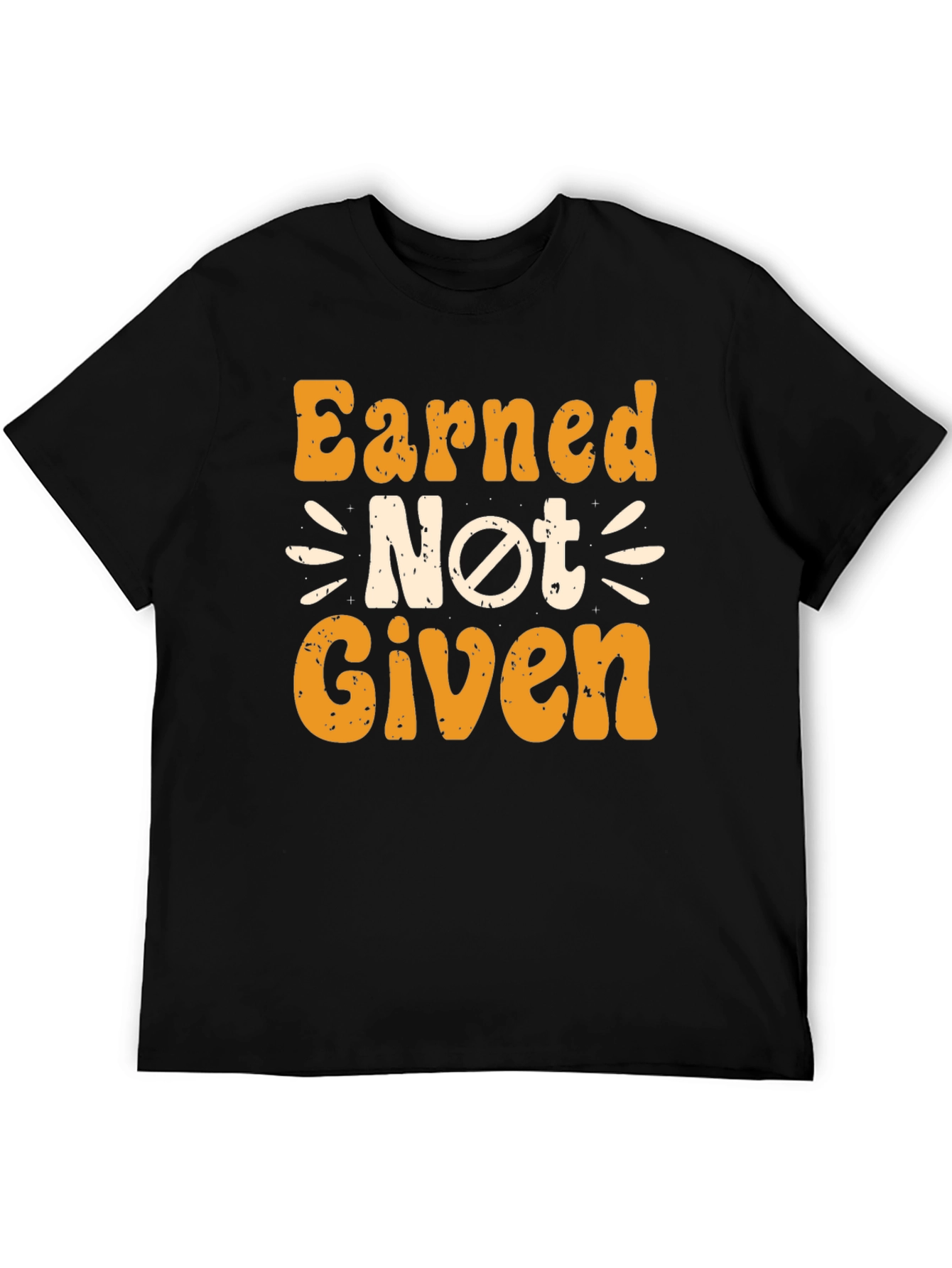 Earned Not Given Graphic Tee - Black