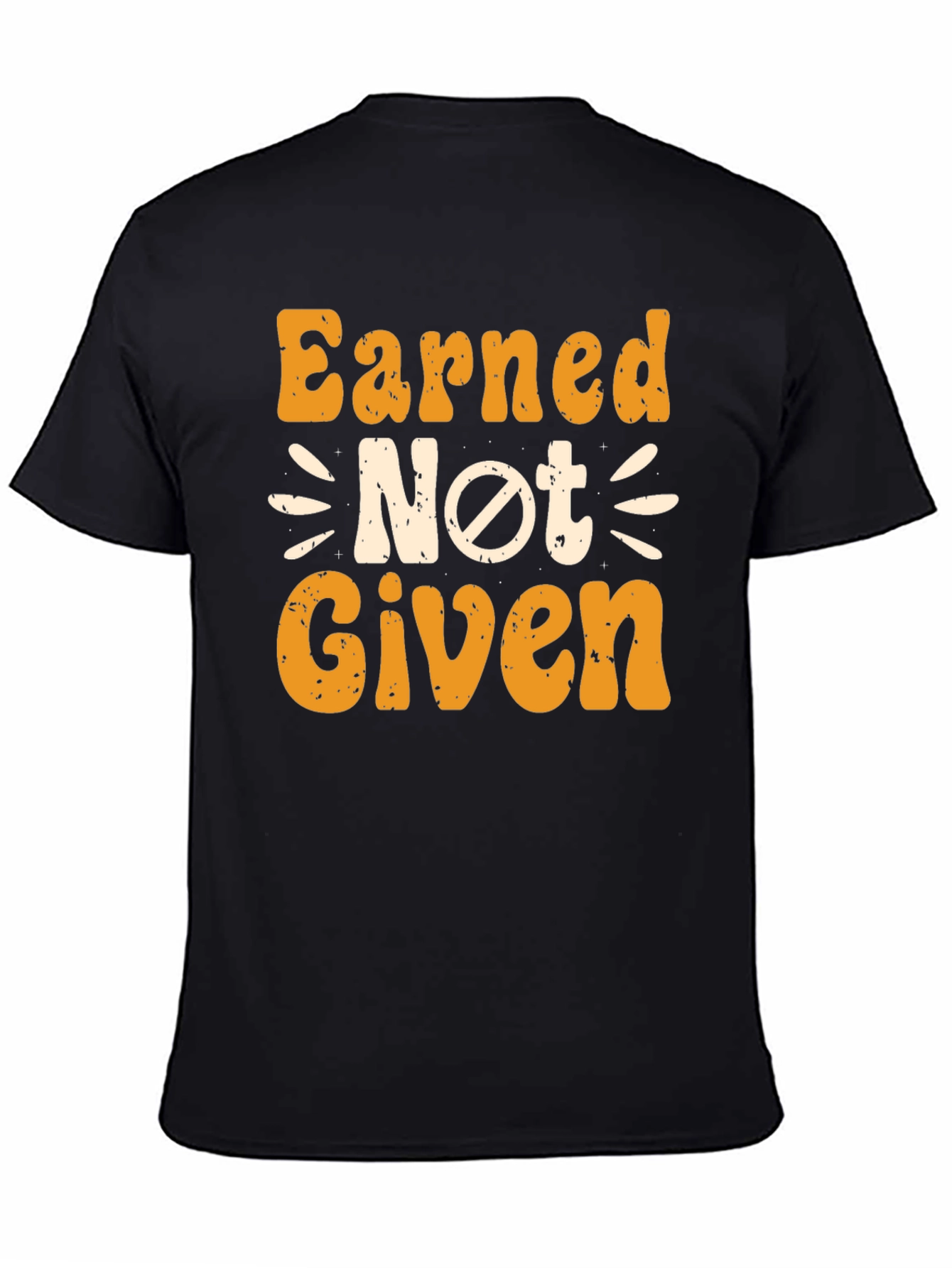Earned Not Given Graphic Tee - Black