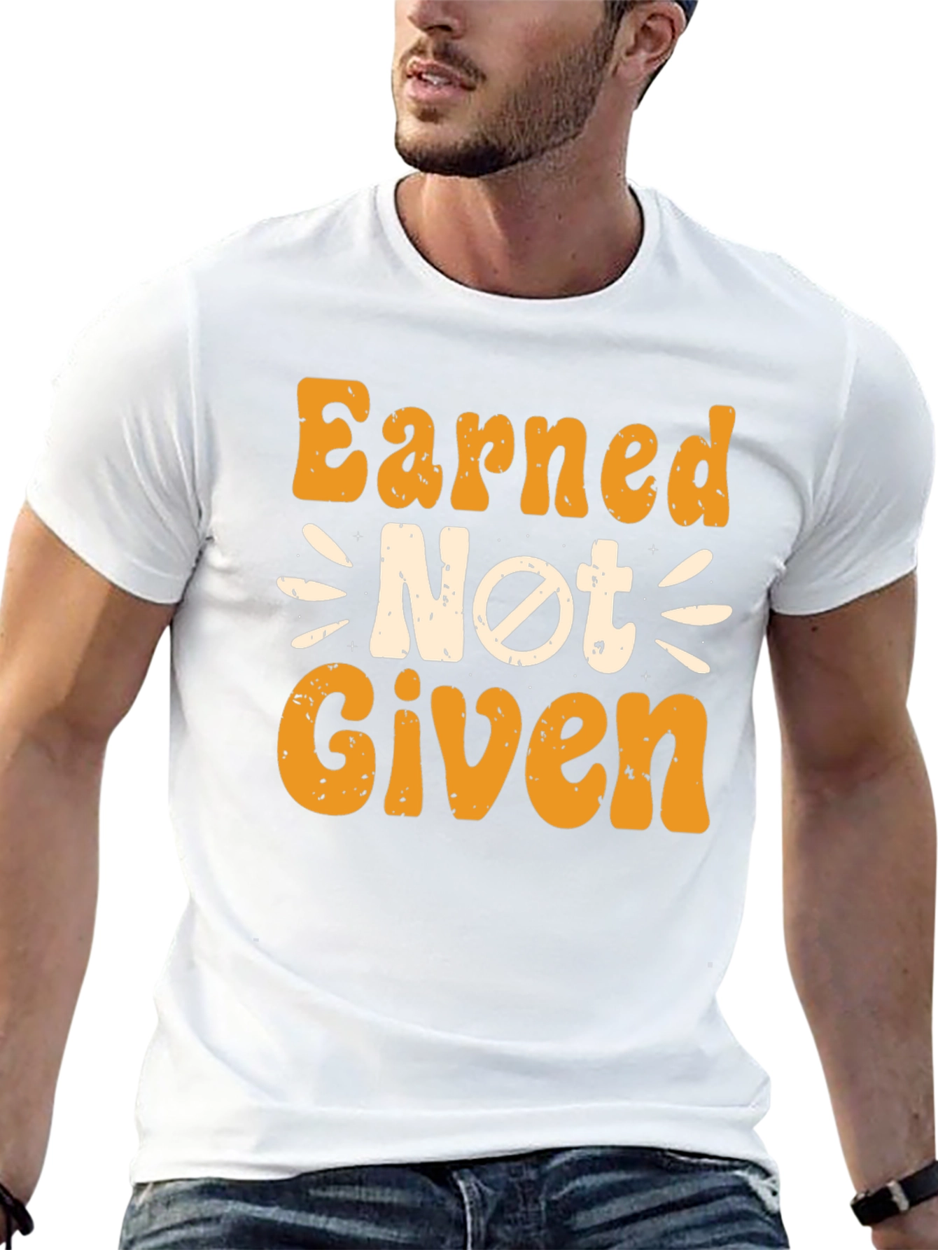 Earned Not Given Graphic Tee - Black