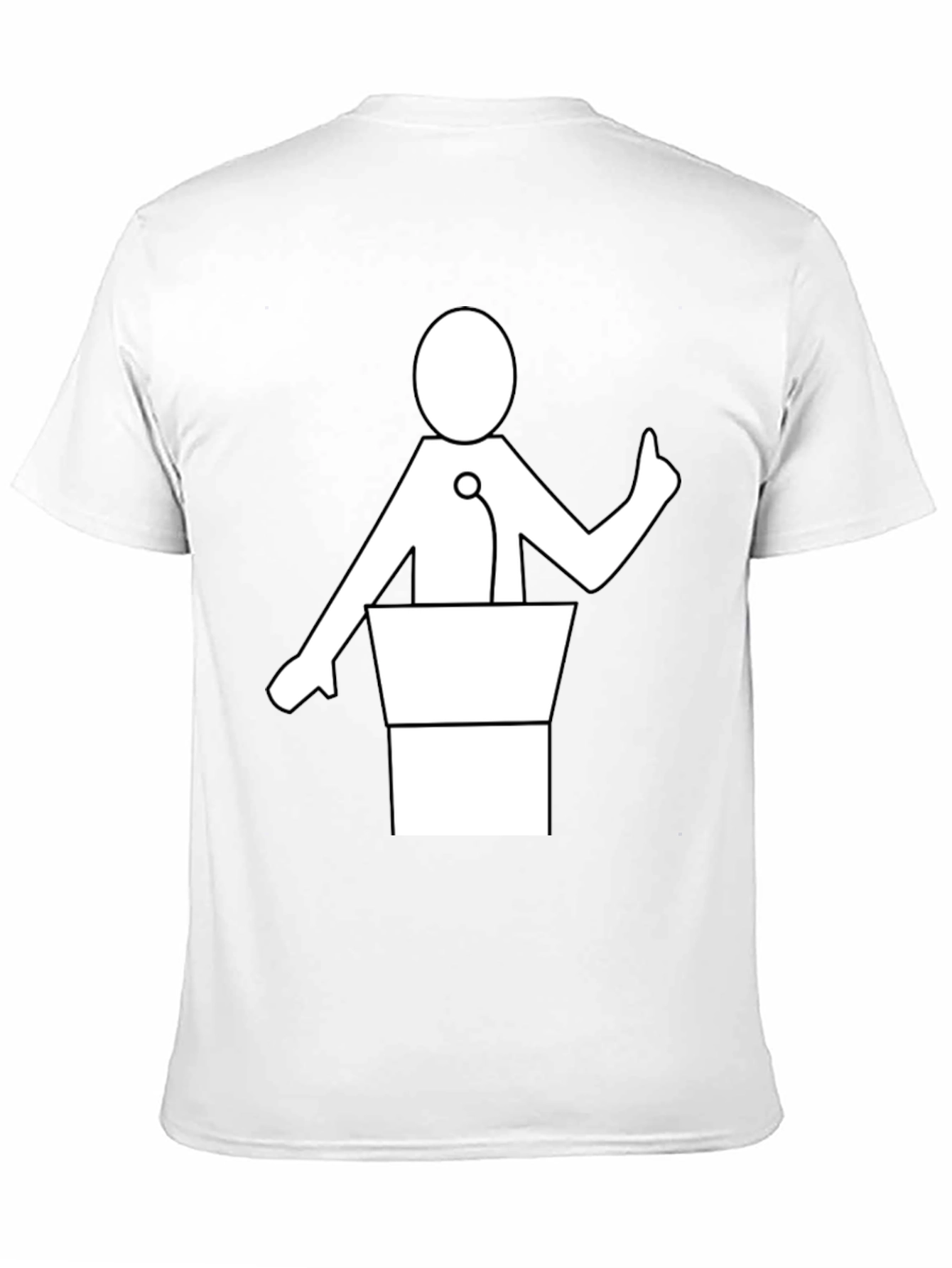 Political Podium T-Shirt - Stand Up and Speak Out!