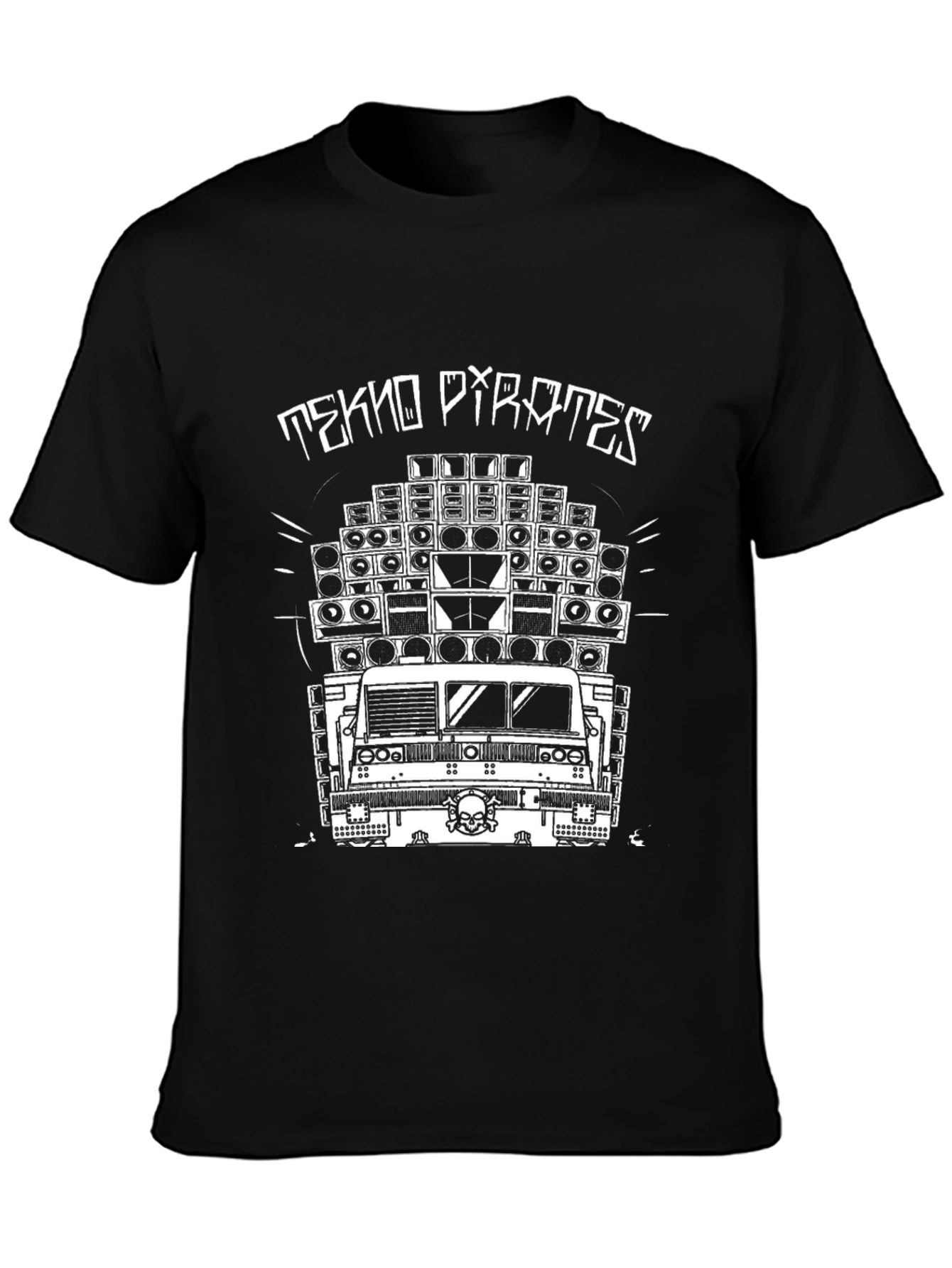 Tekno Pirates Truck T-Shirt - Black Graphic Tee