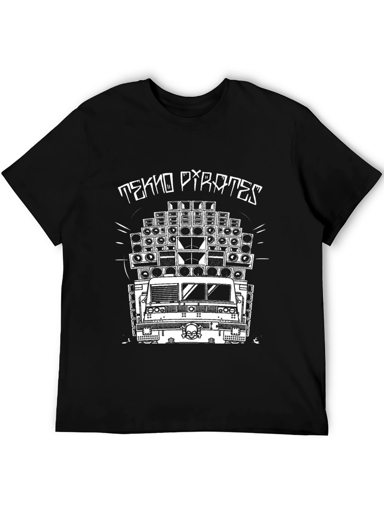 Tekno Pirates Truck T-Shirt - Black Graphic Tee