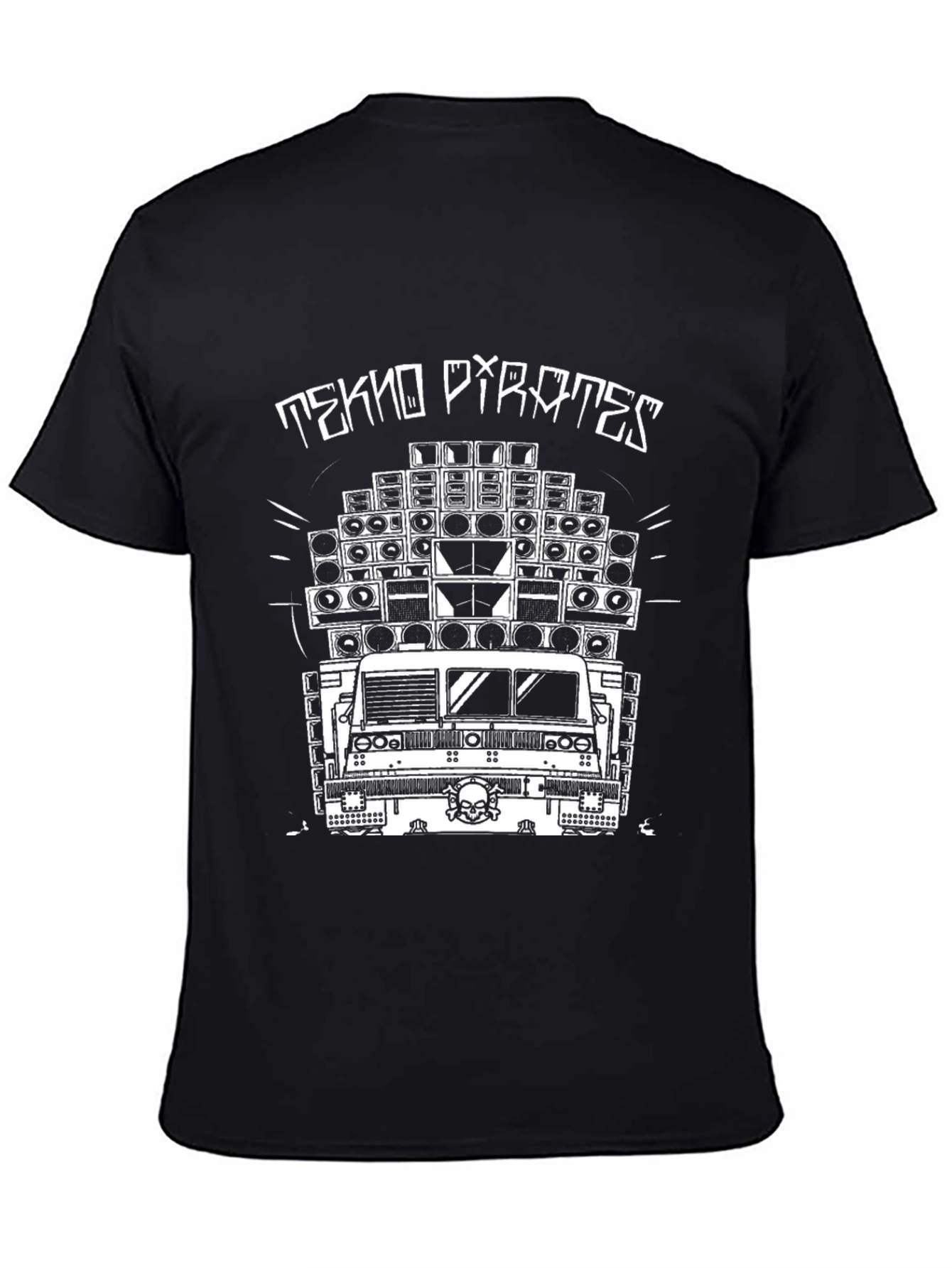 Tekno Pirates Truck T-Shirt - Black Graphic Tee