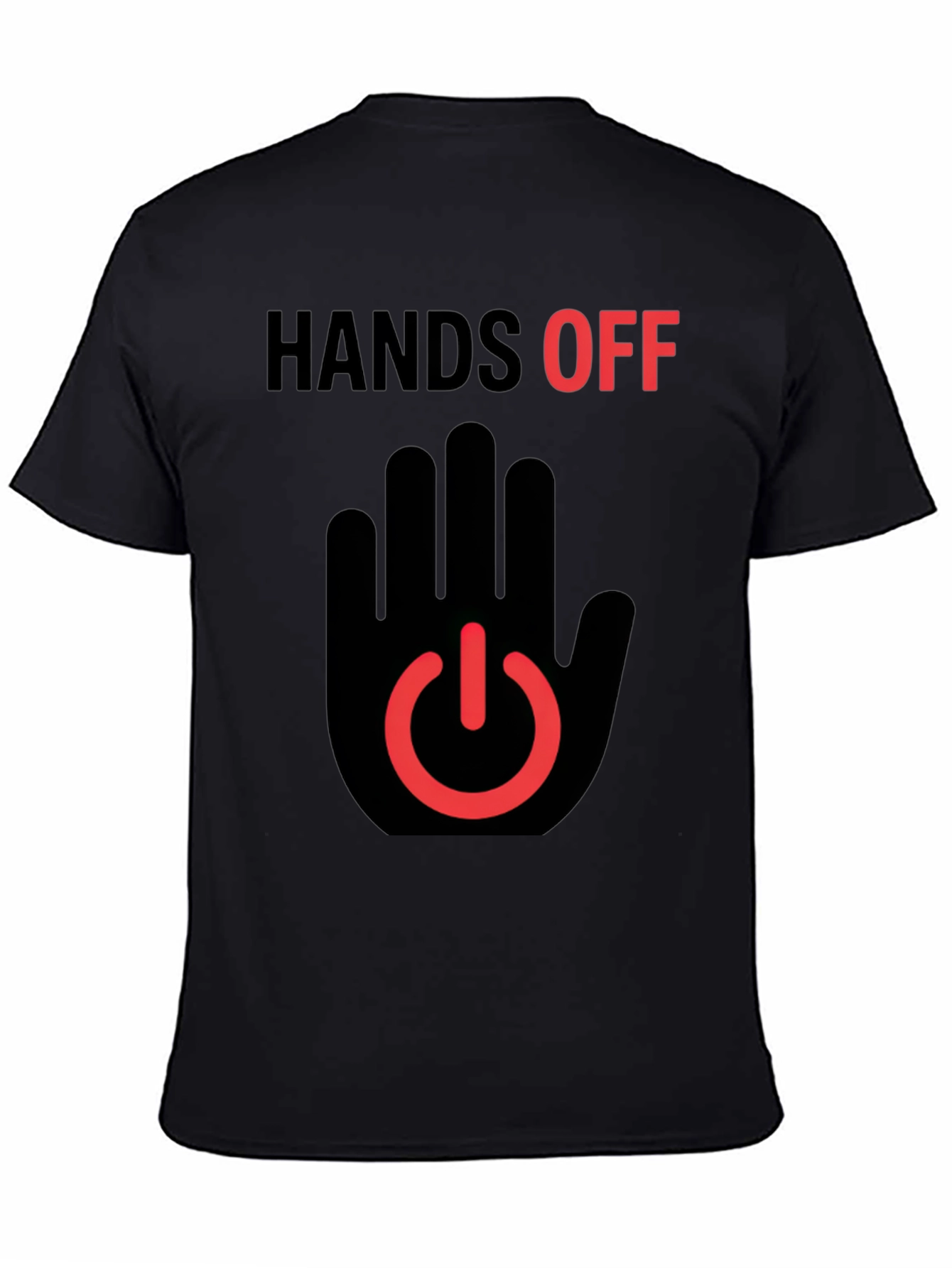 Hands Off Graphic T-Shirt - Black