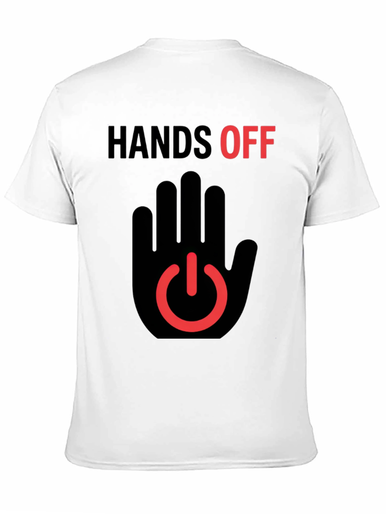 Hands Off Graphic T-Shirt - Black