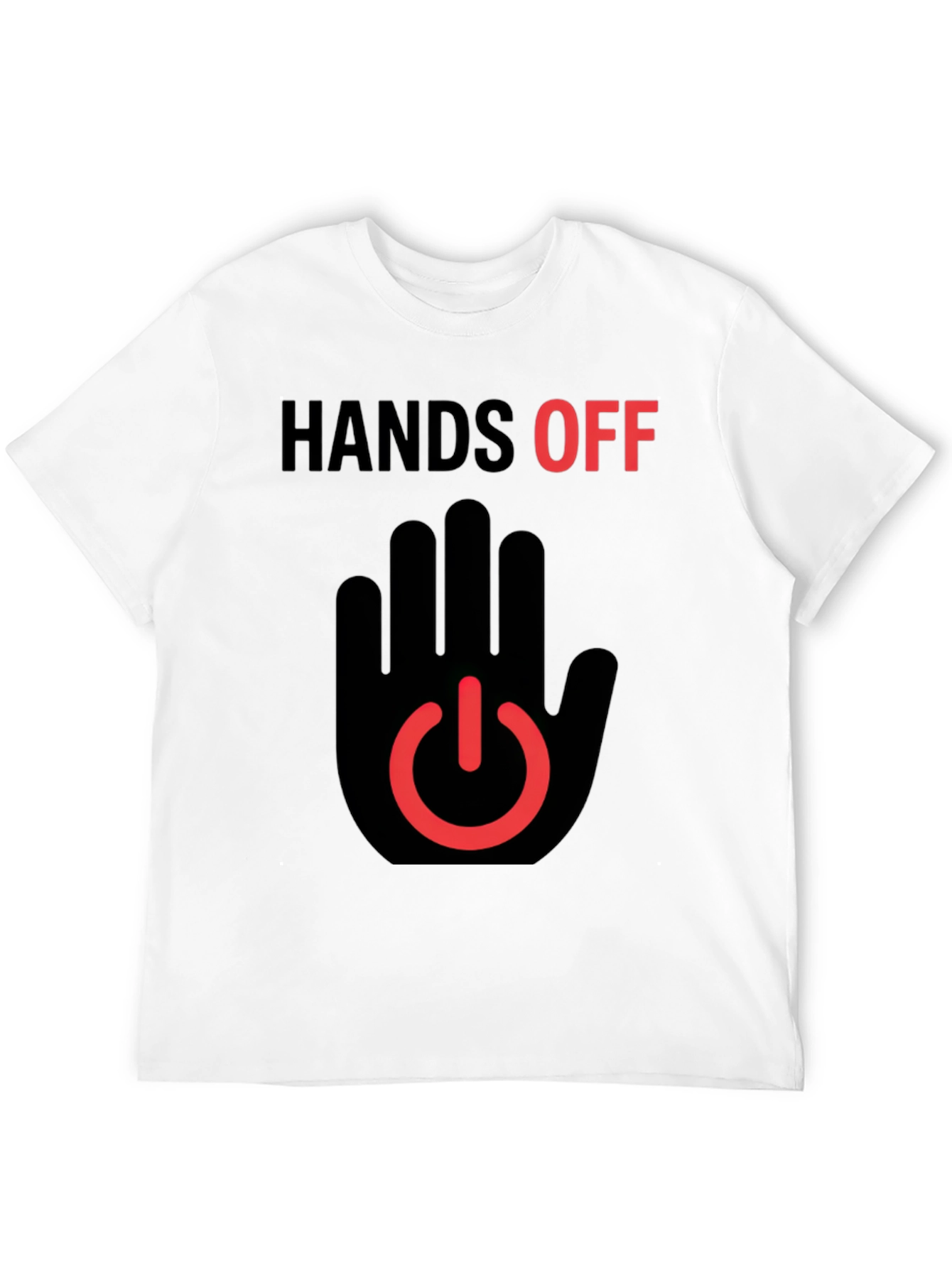 Hands Off Graphic T-Shirt - Black