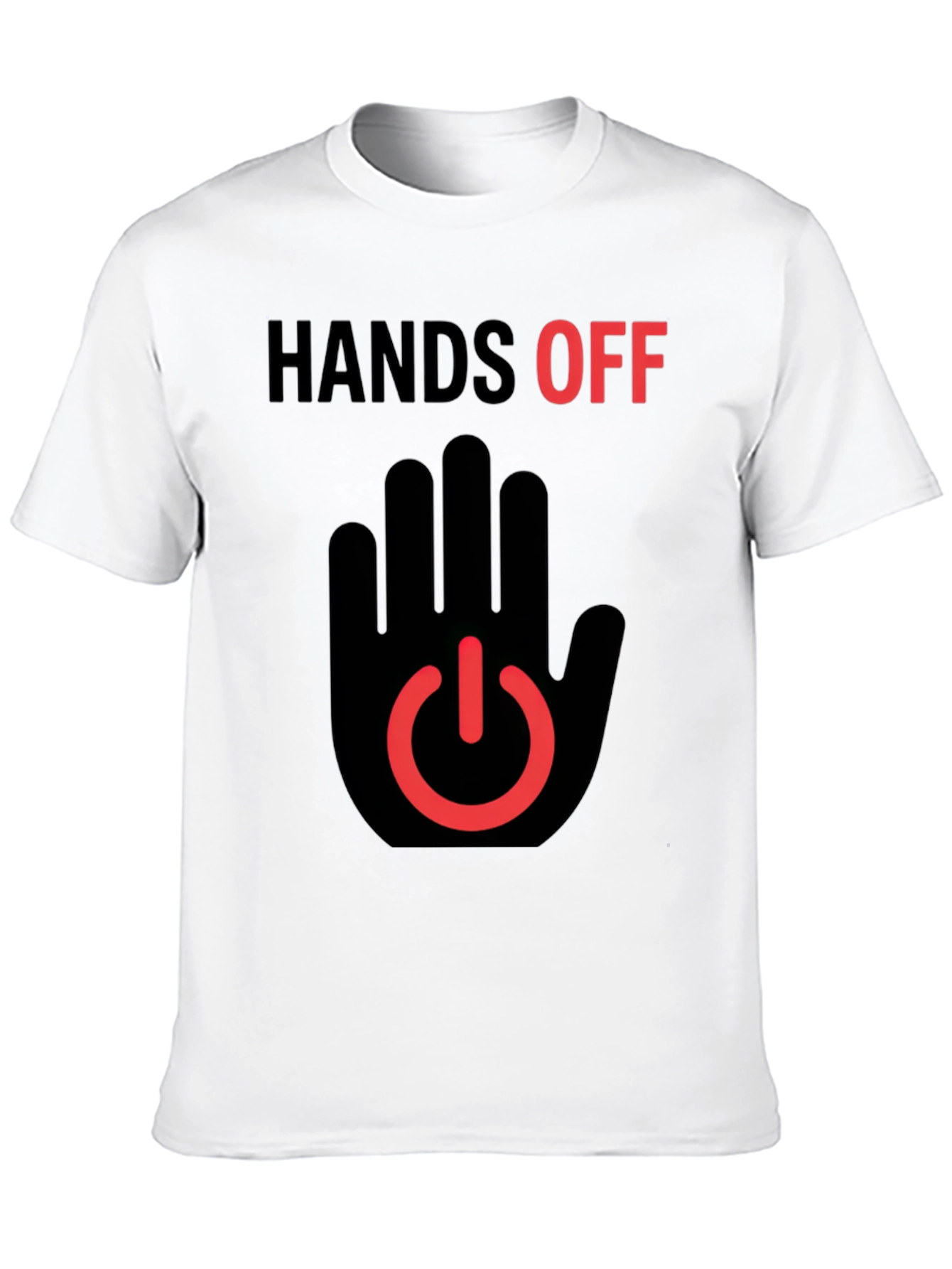 Hands Off Graphic T-Shirt - Black