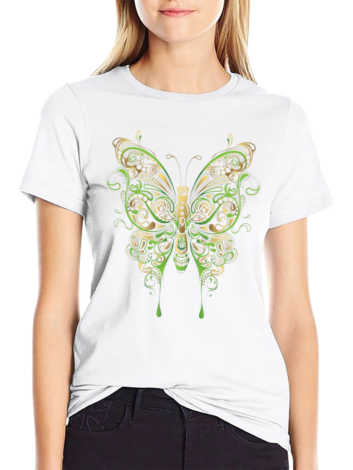 Butterfly Graphic Tee - Black