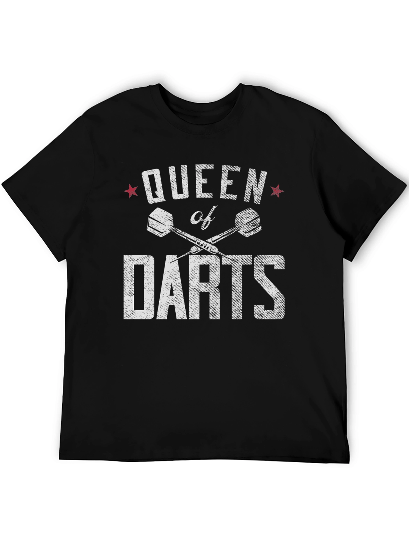 Queen of Darts Graphic T-Shirt - Black