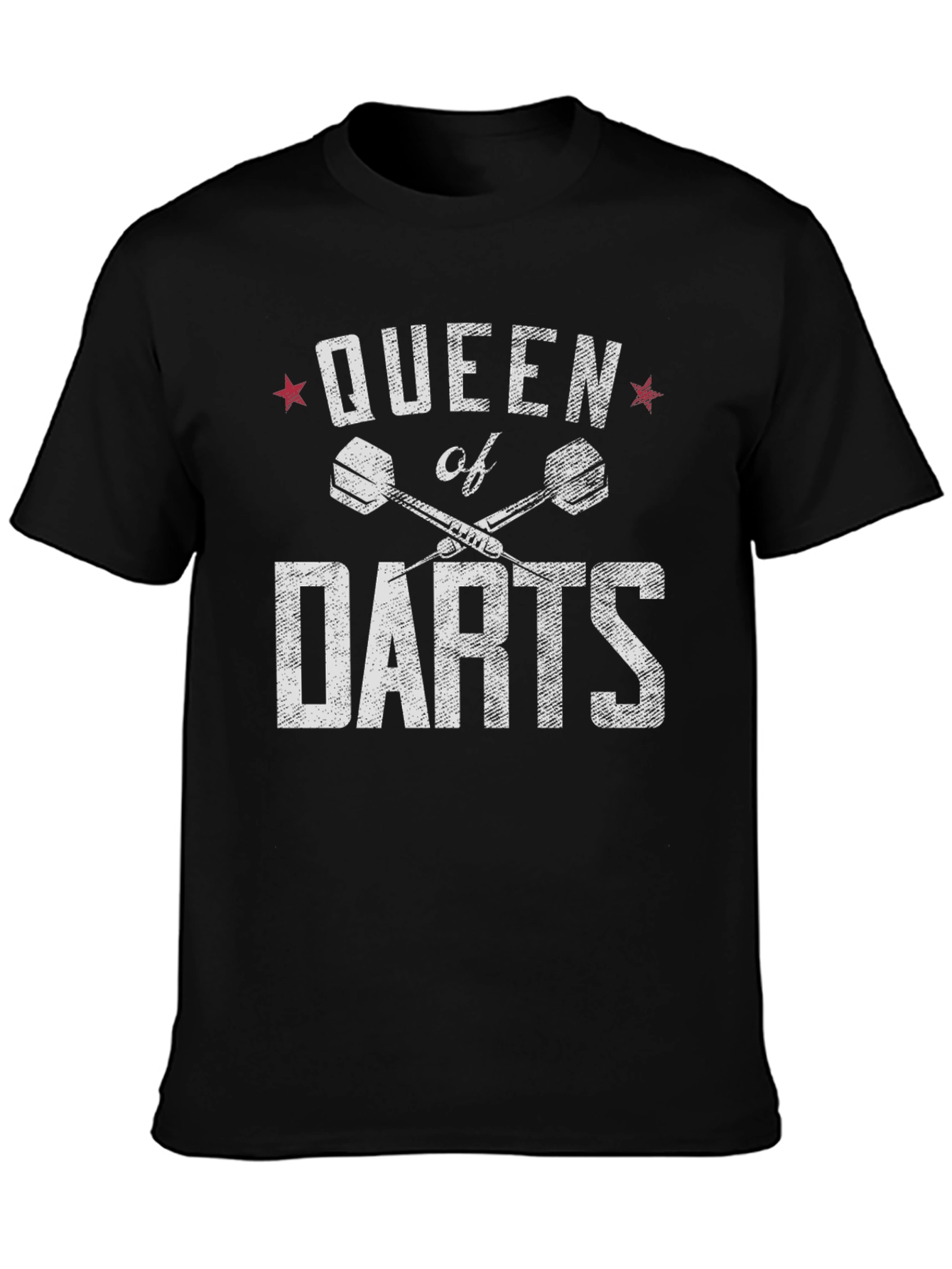 Queen of Darts Graphic T-Shirt - Black