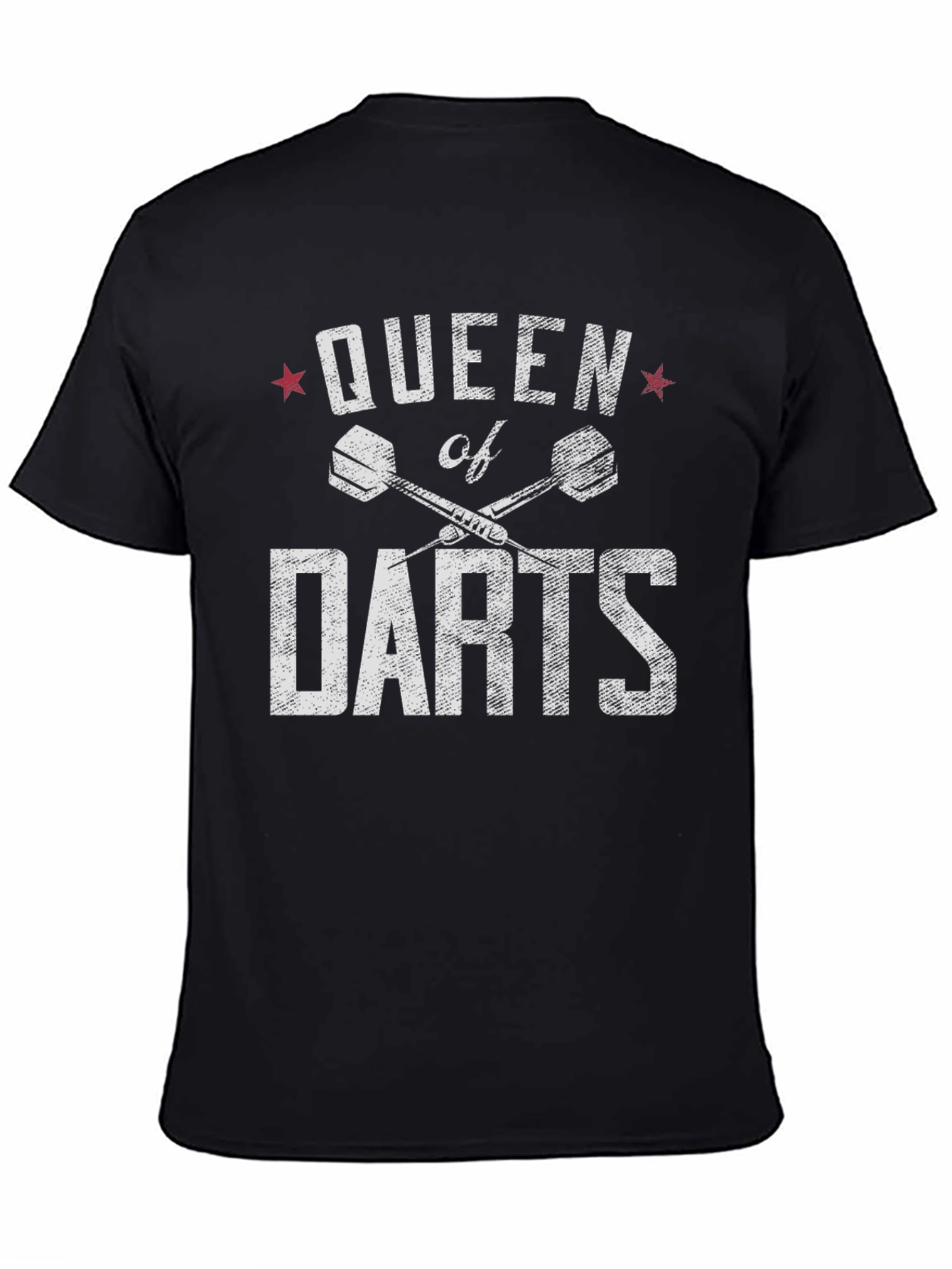 Queen of Darts Graphic T-Shirt - Black