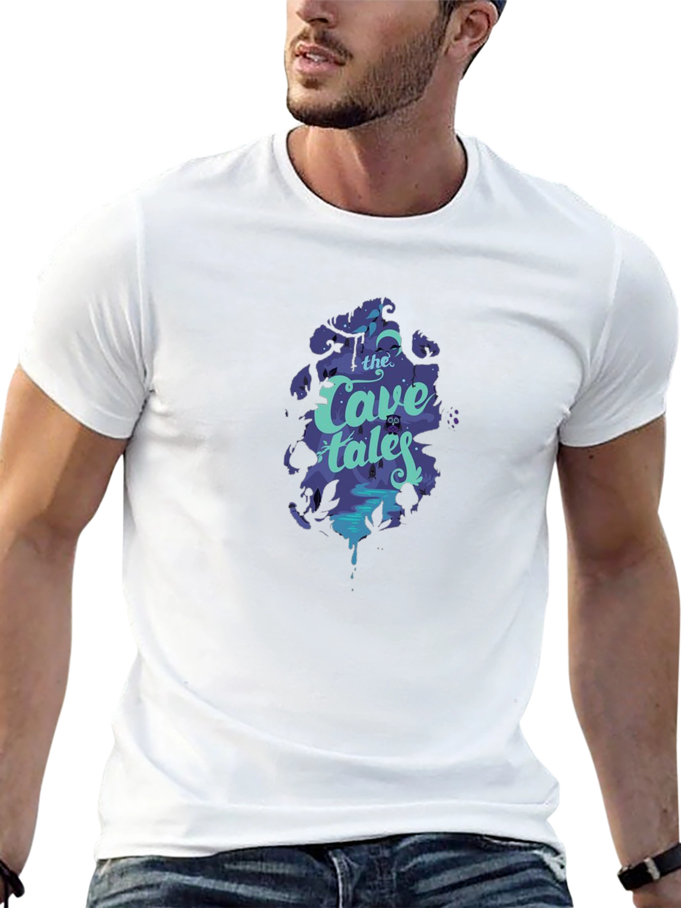The Cave Tales Graphic Black T-Shirt