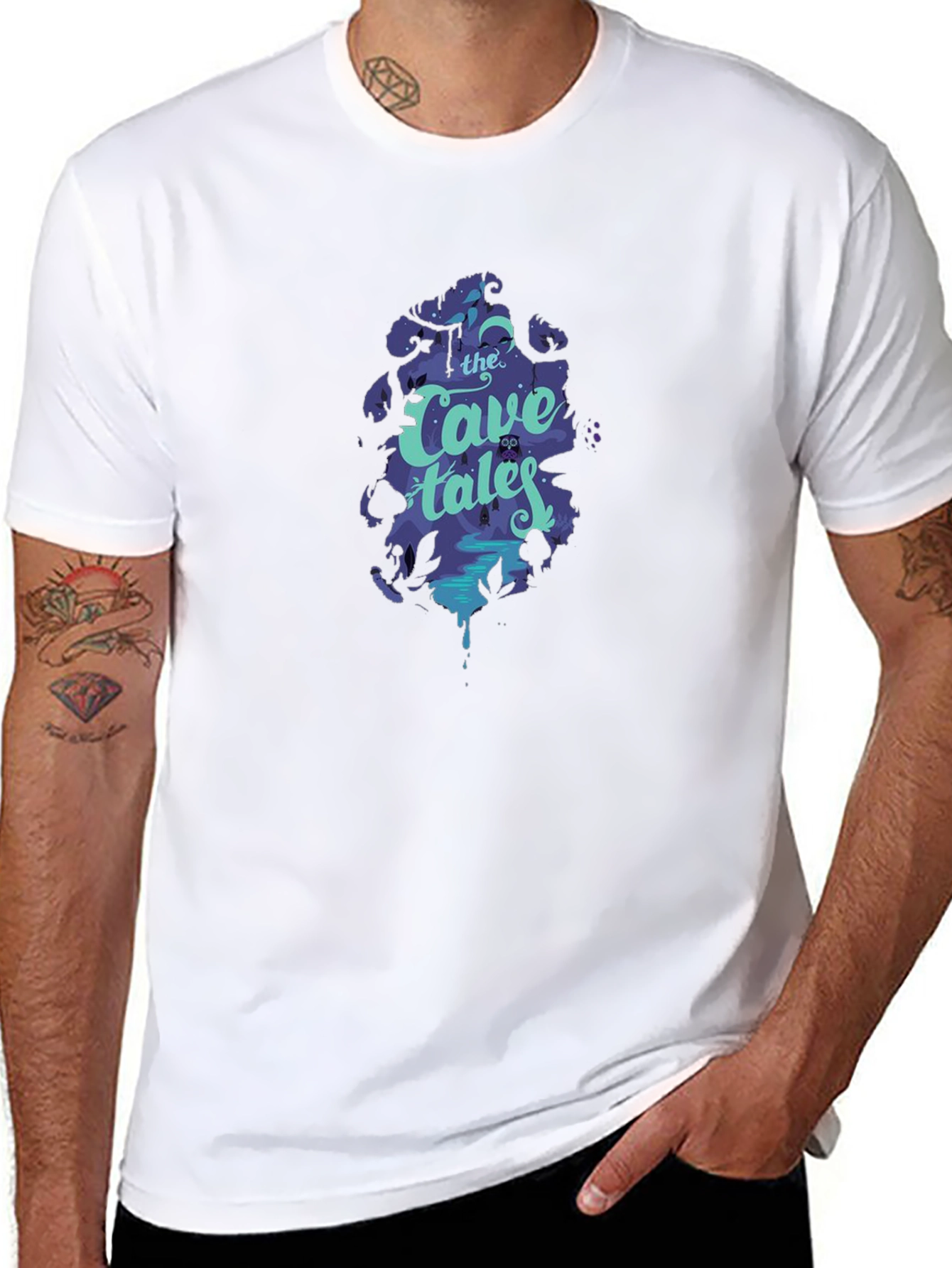 The Cave Tales Graphic Black T-Shirt
