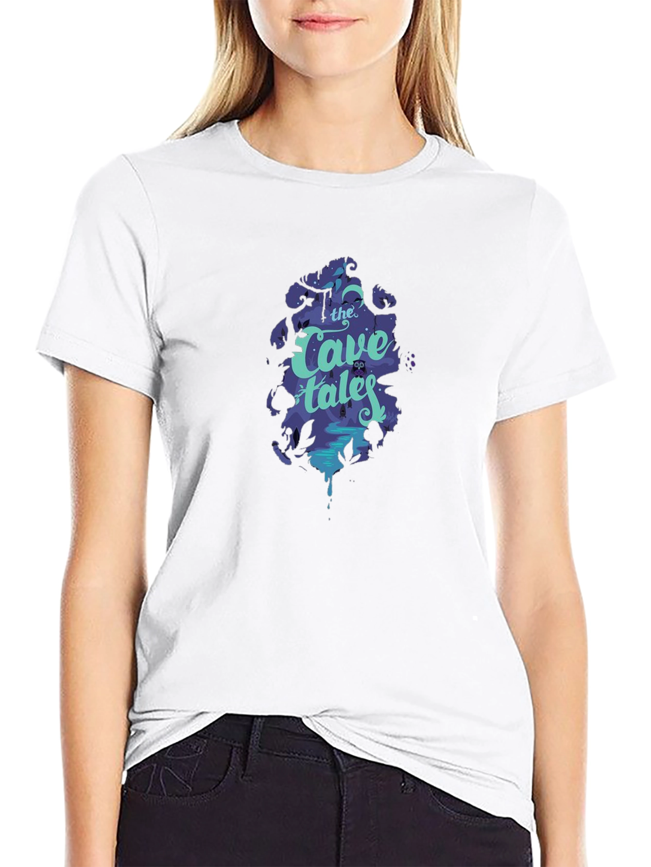 The Cave Tales Graphic Black T-Shirt