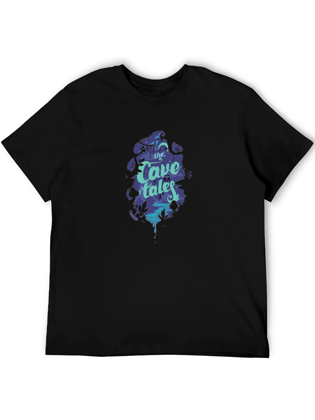 The Cave Tales Graphic Black T-Shirt