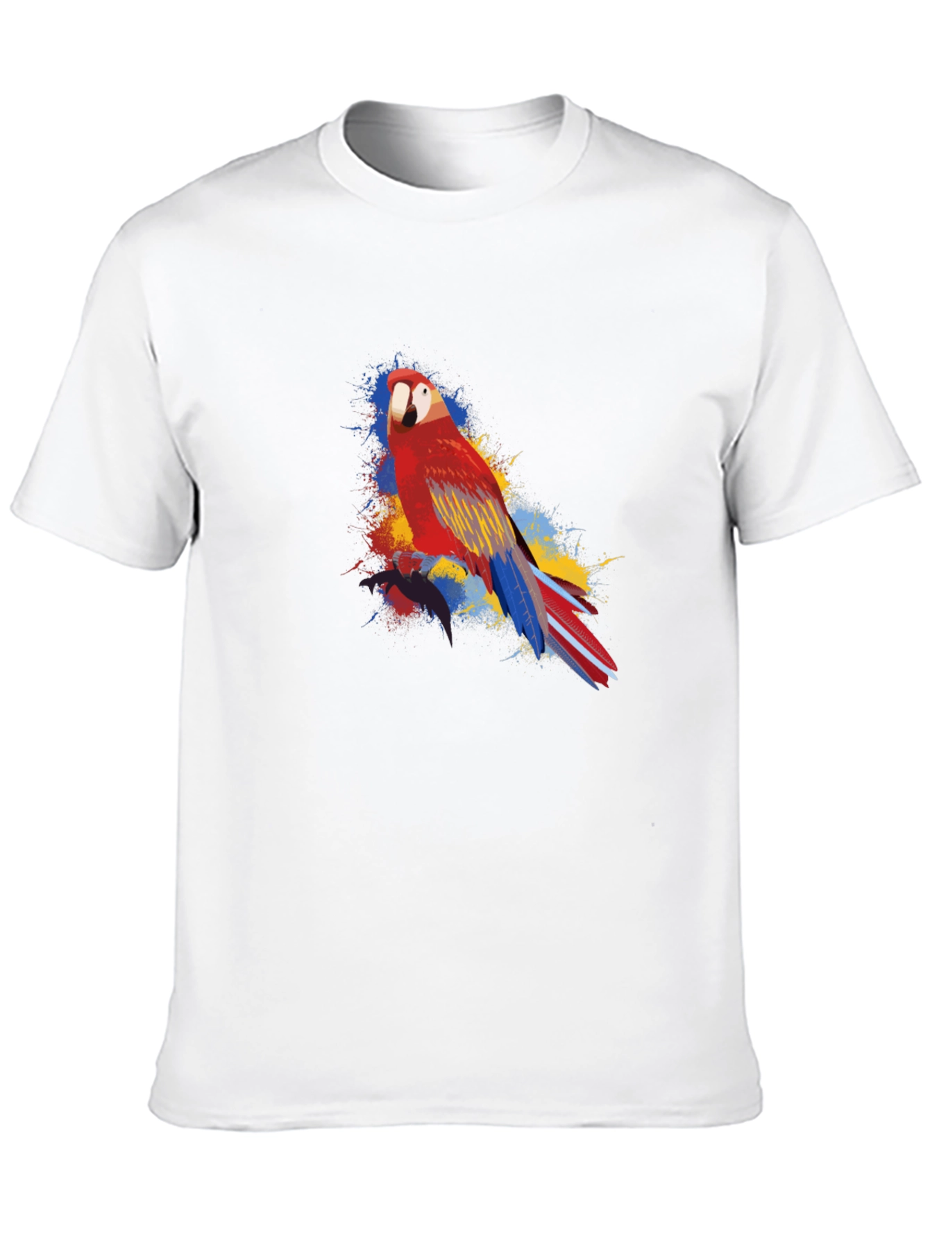 Parrot Graphic Black T-Shirt - Vivid and Stylish Design