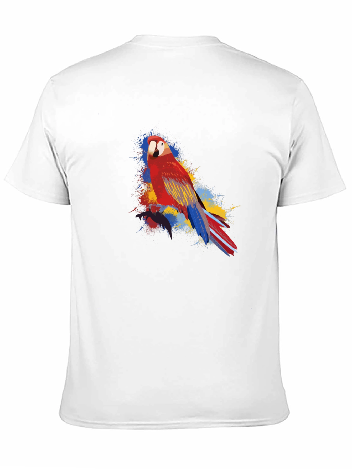 Parrot Graphic Black T-Shirt - Vivid and Stylish Design