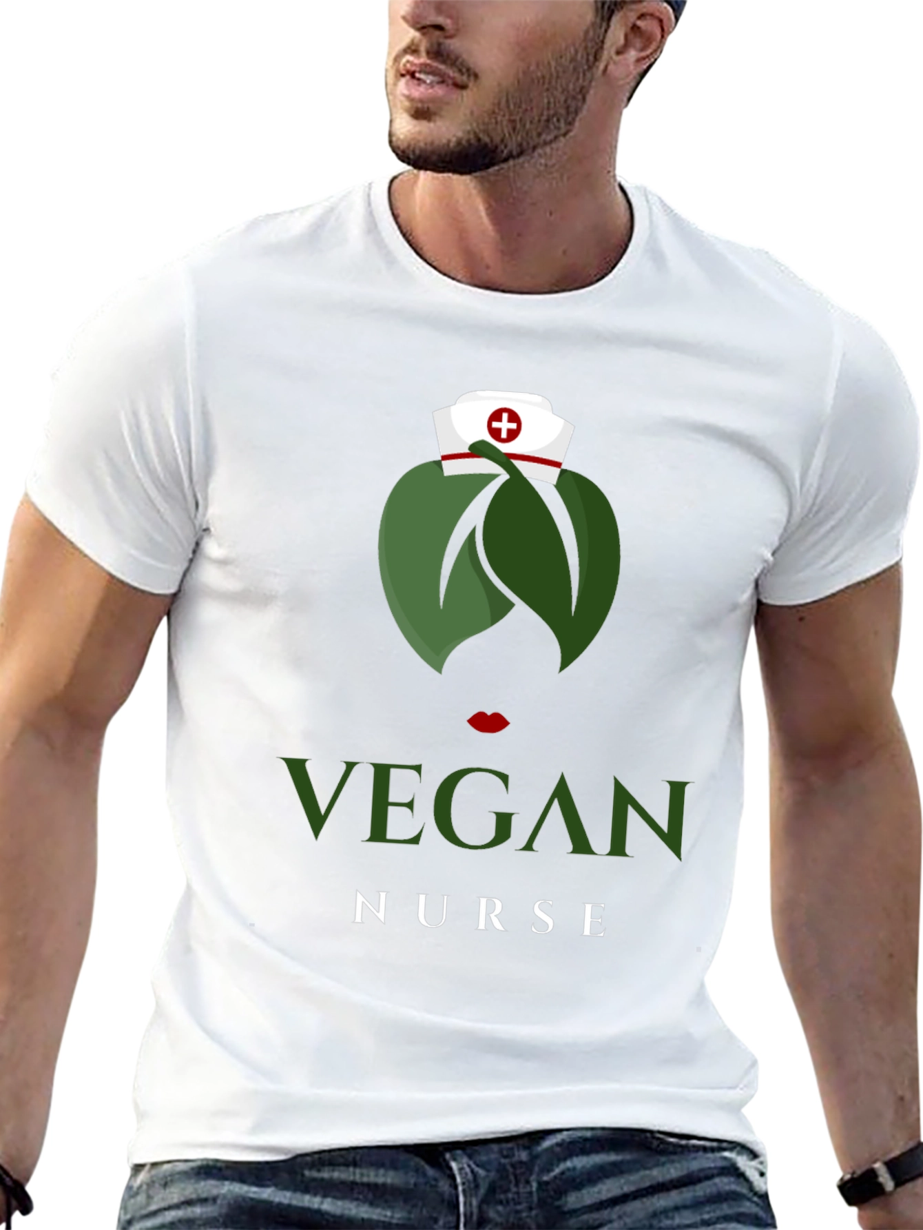 Vegan Nurse T-Shirt - Unique Graphic Tee