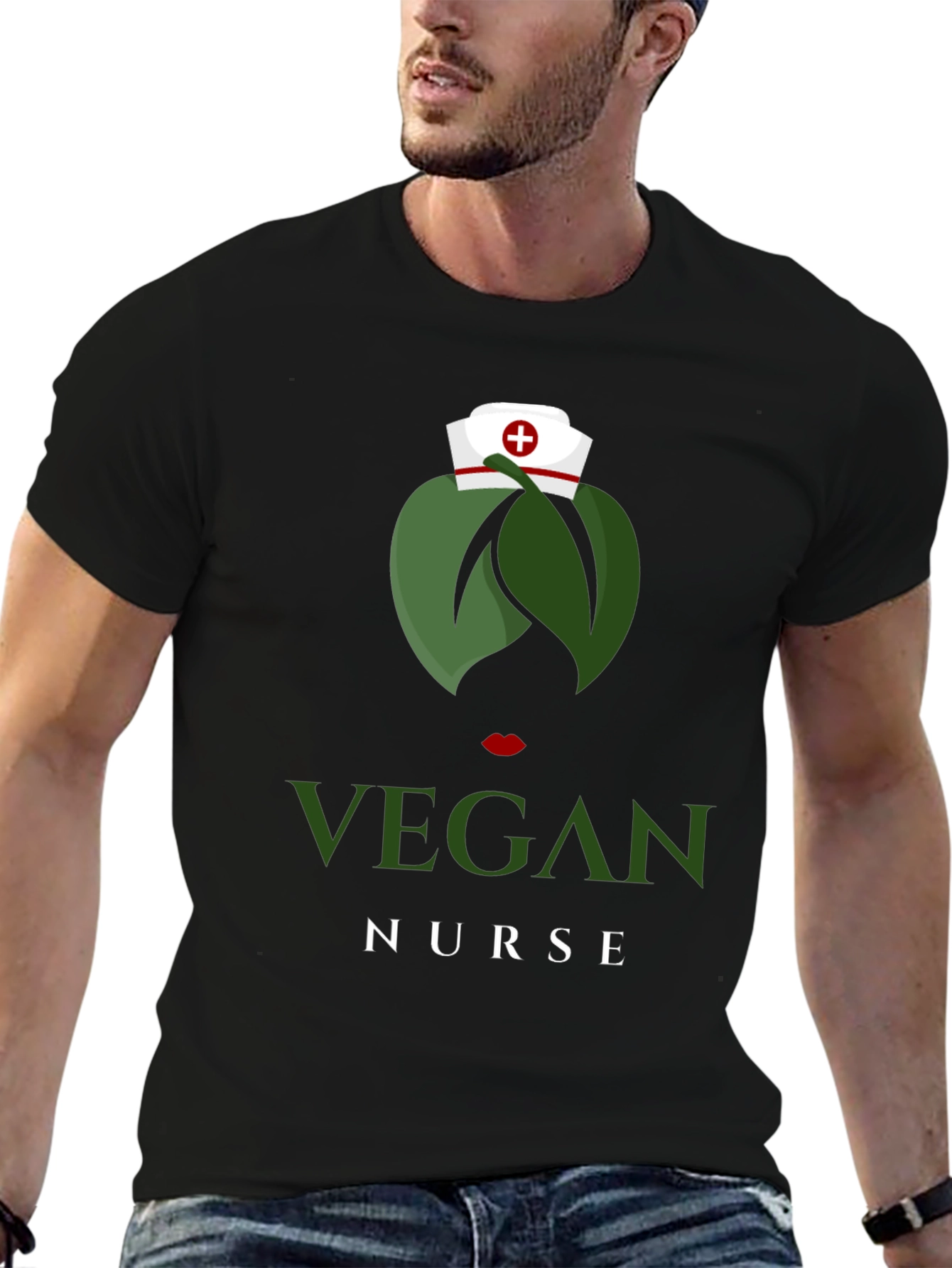 Vegan Nurse T-Shirt - Unique Graphic Tee