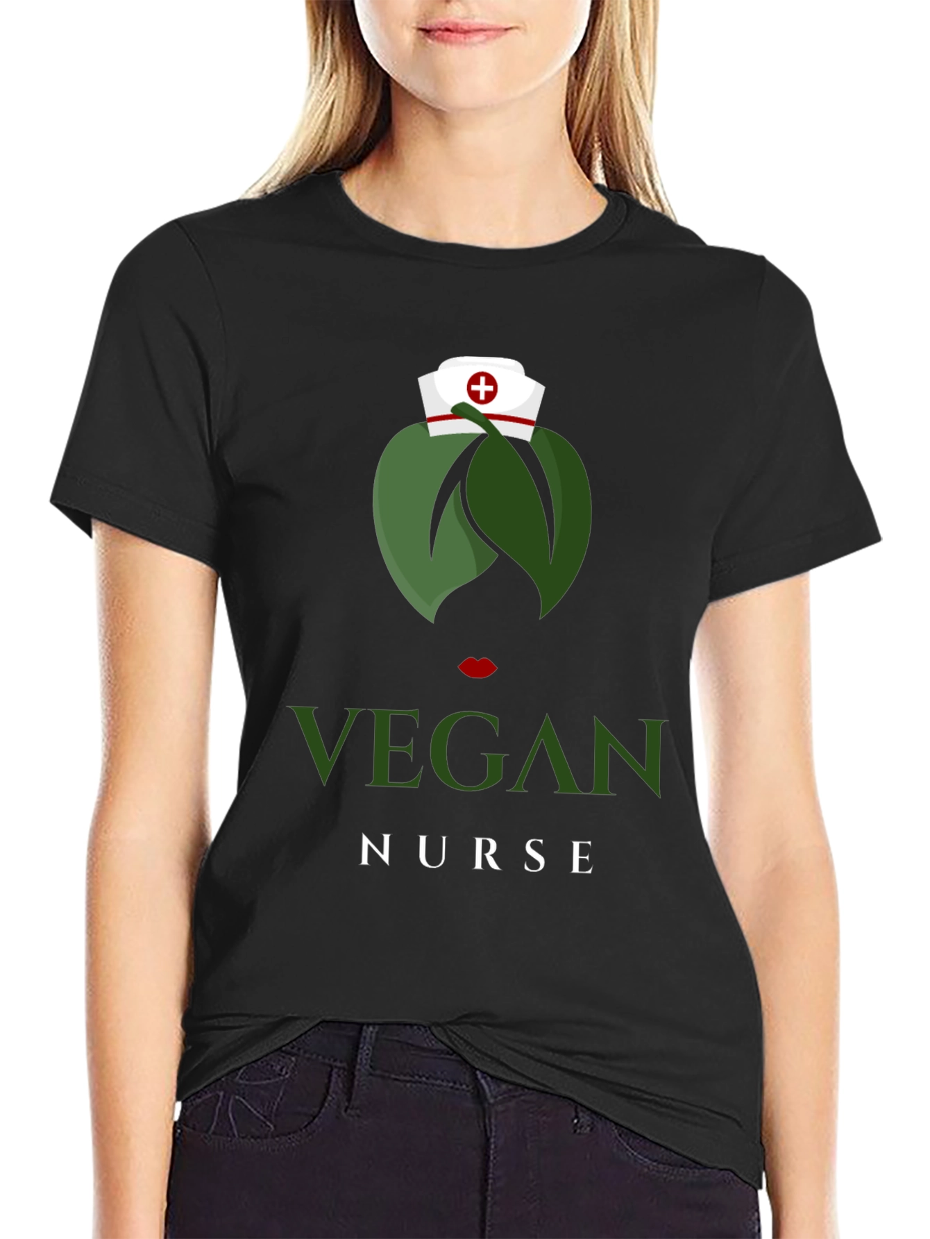 Vegan Nurse T-Shirt - Unique Graphic Tee