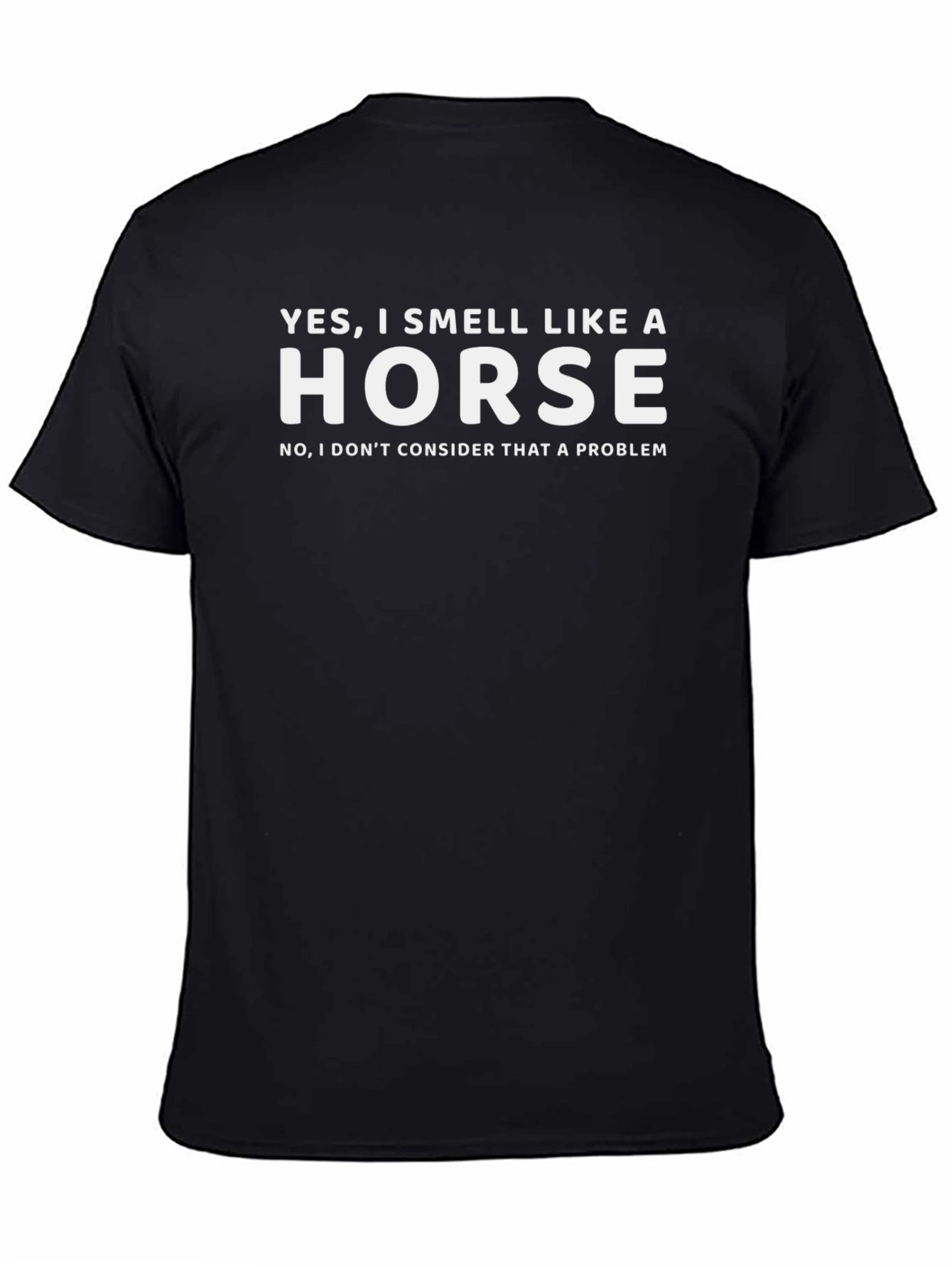 Smell Like a Horse Graphic Tee - Black