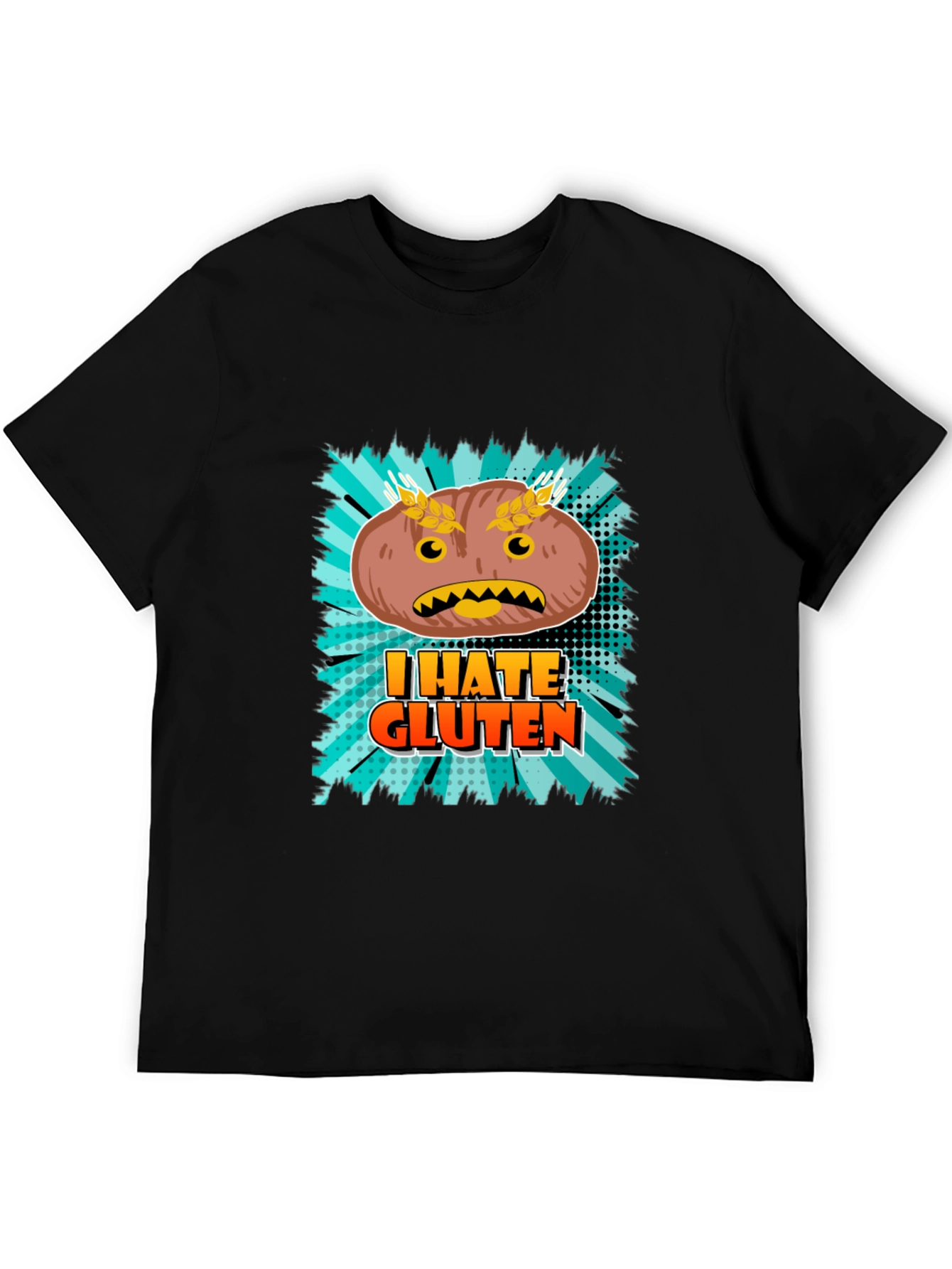 I Hate Gluten T-Shirt - Funny Food Allergy Tee