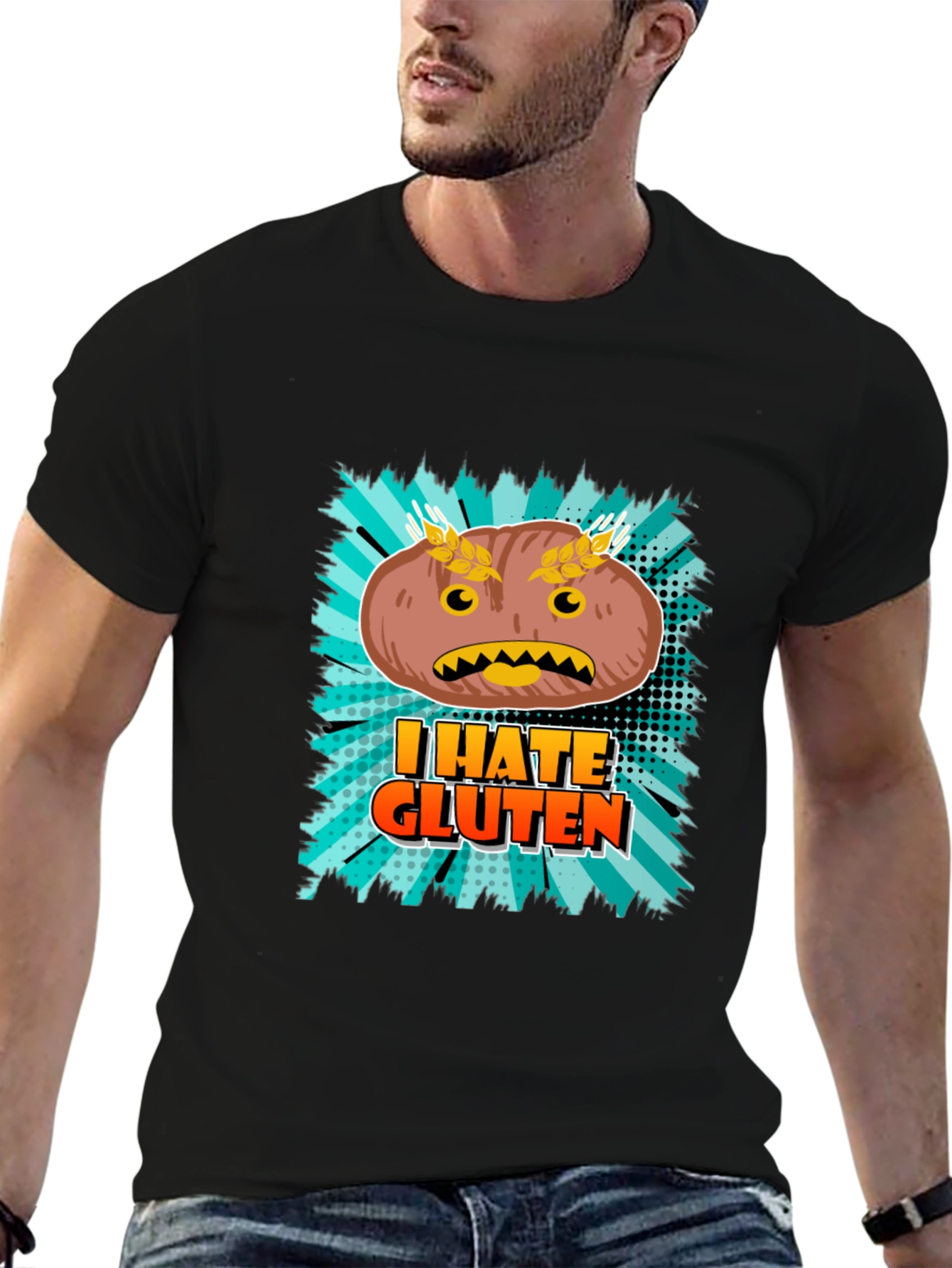 I Hate Gluten T-Shirt - Funny Food Allergy Tee