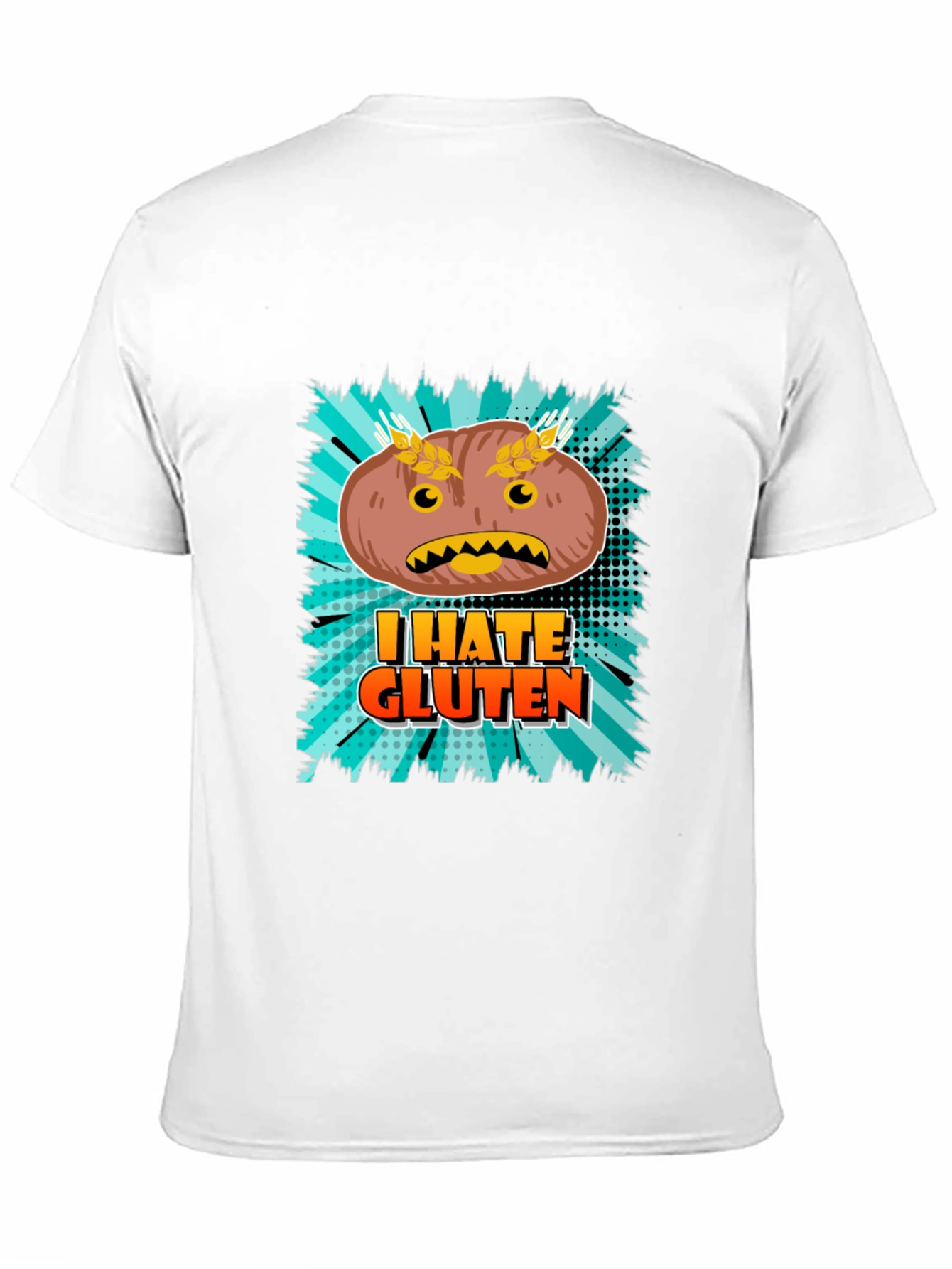 I Hate Gluten T-Shirt - Funny Food Allergy Tee